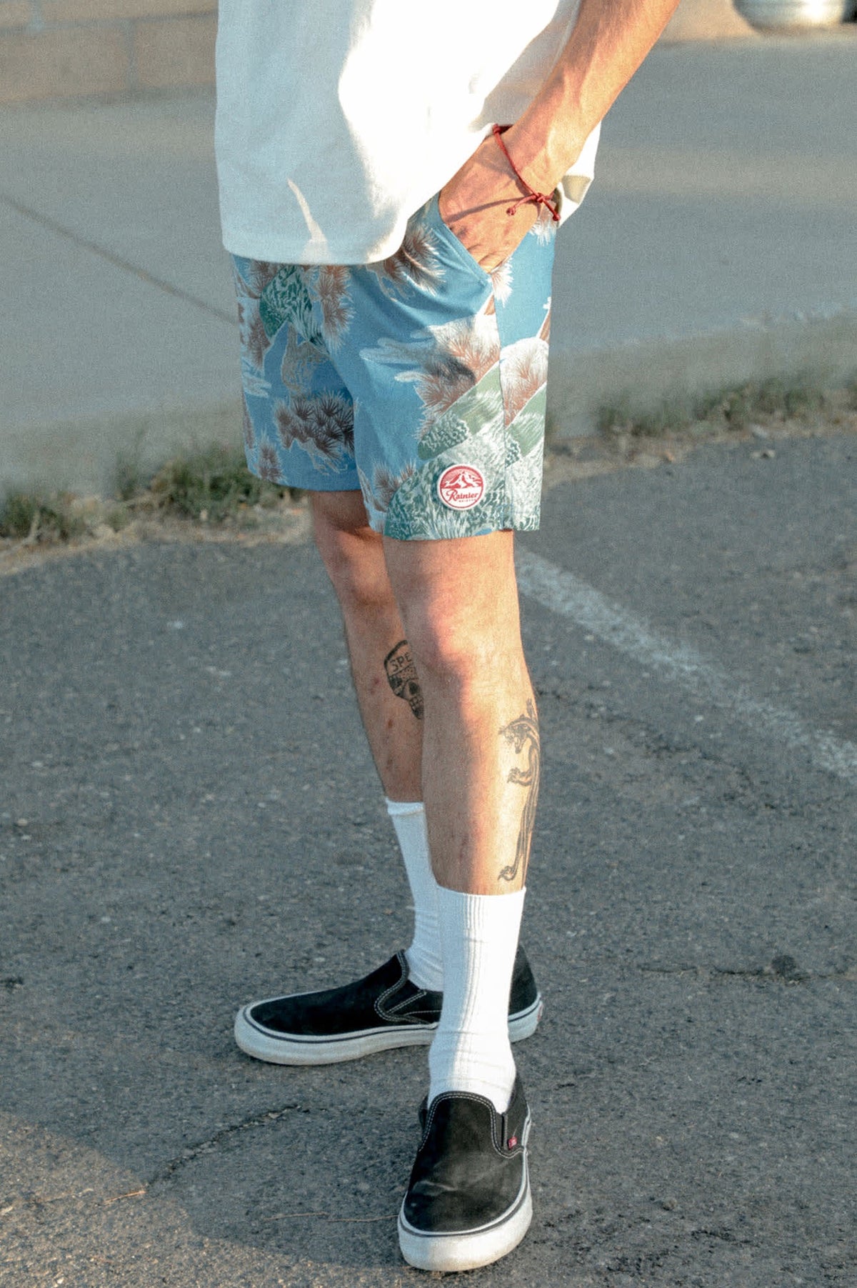 Brixton Everyday Hybrid Shorts Blue Sky Rainer