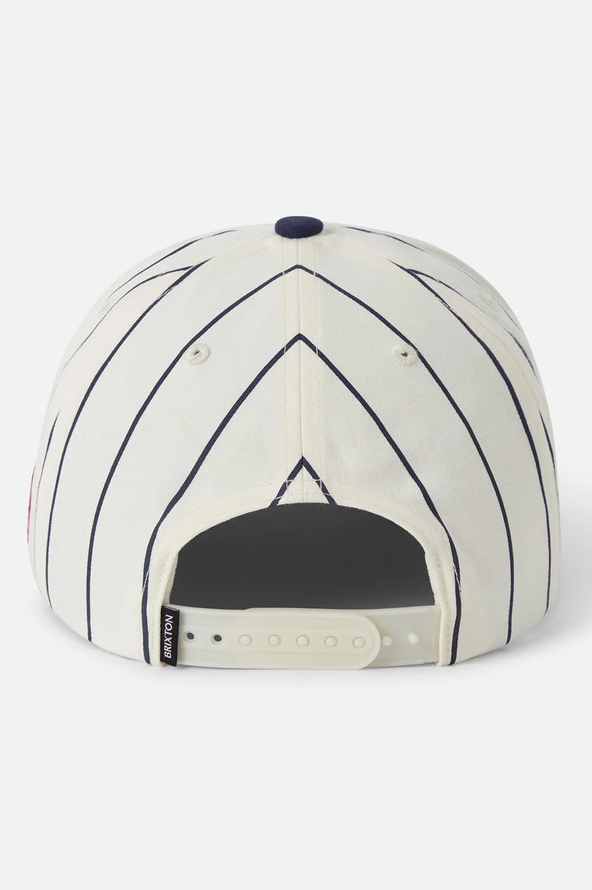 Brixton Jenson Snapback Off White Pinstripe Classic Navy
