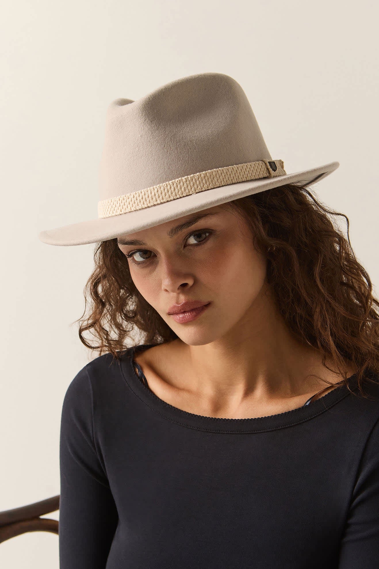 Brixton Messer Fedora Beige/Cream