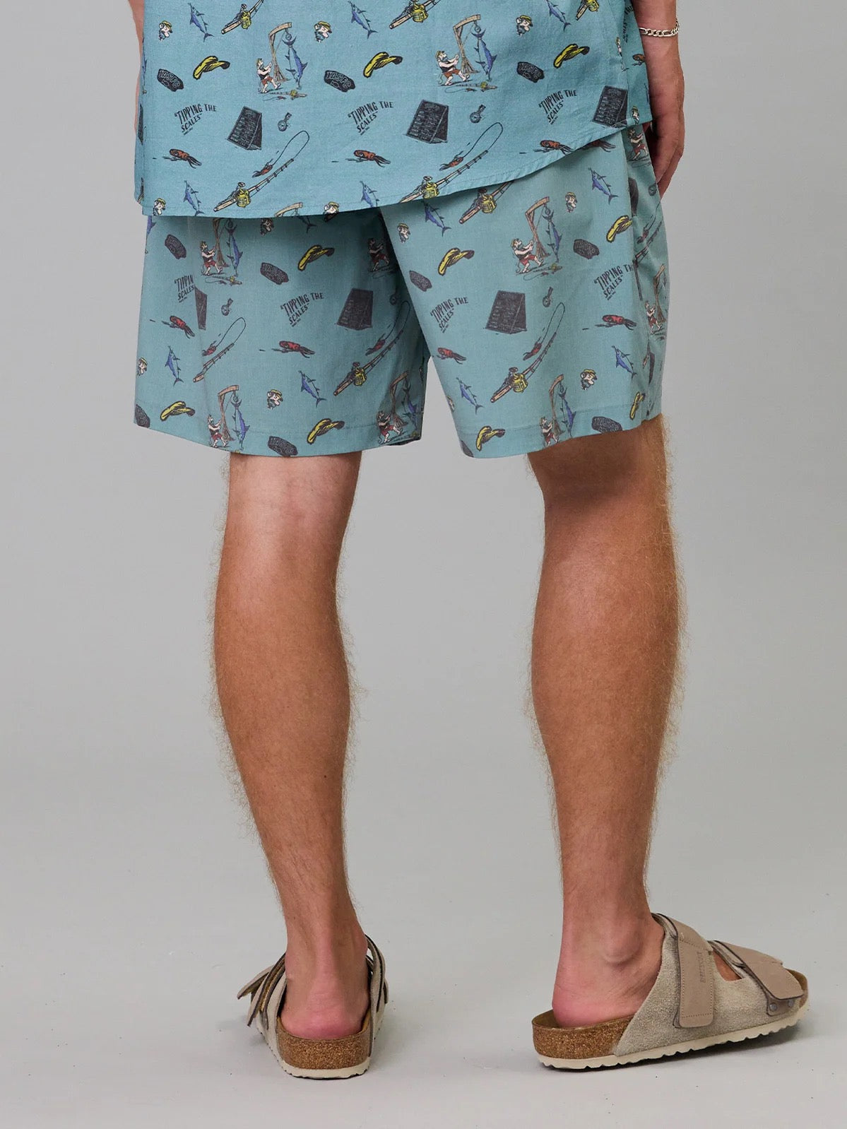 Just Another Fisherman Tipping the Scales Shorts Green