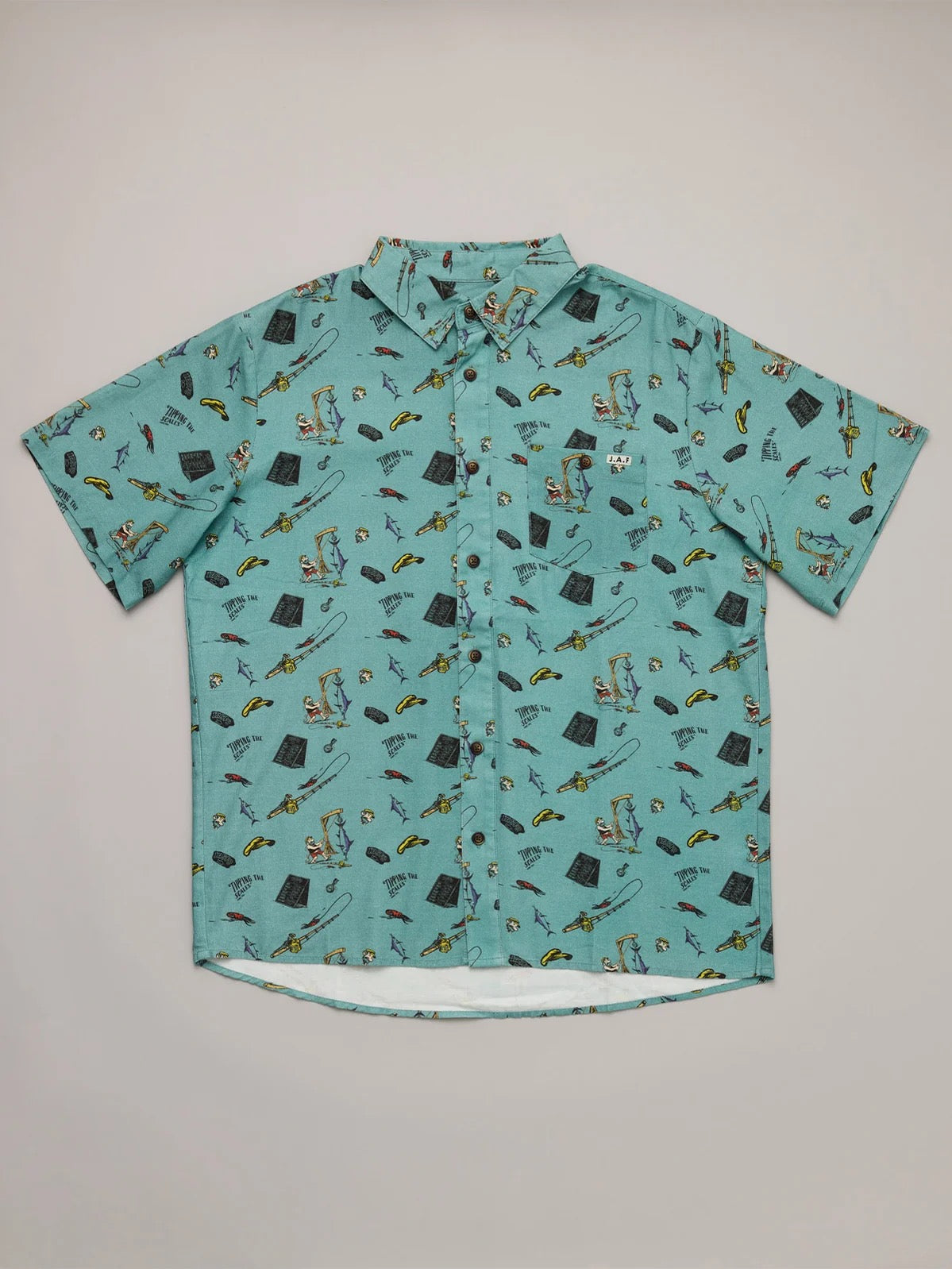 Just Another Fisherman Tipping the Scales SS Shirt Green