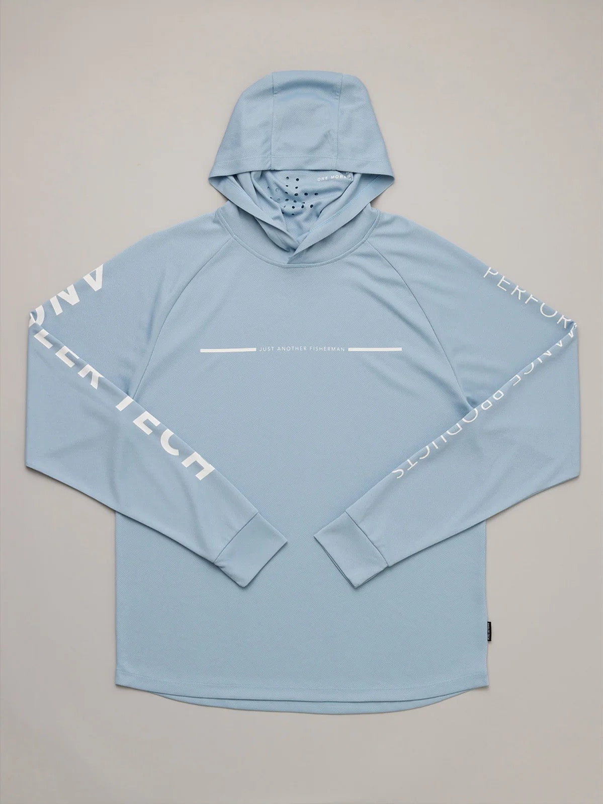 Just Another Fisherman Angler Tech UPF40 Hood Washed Blue