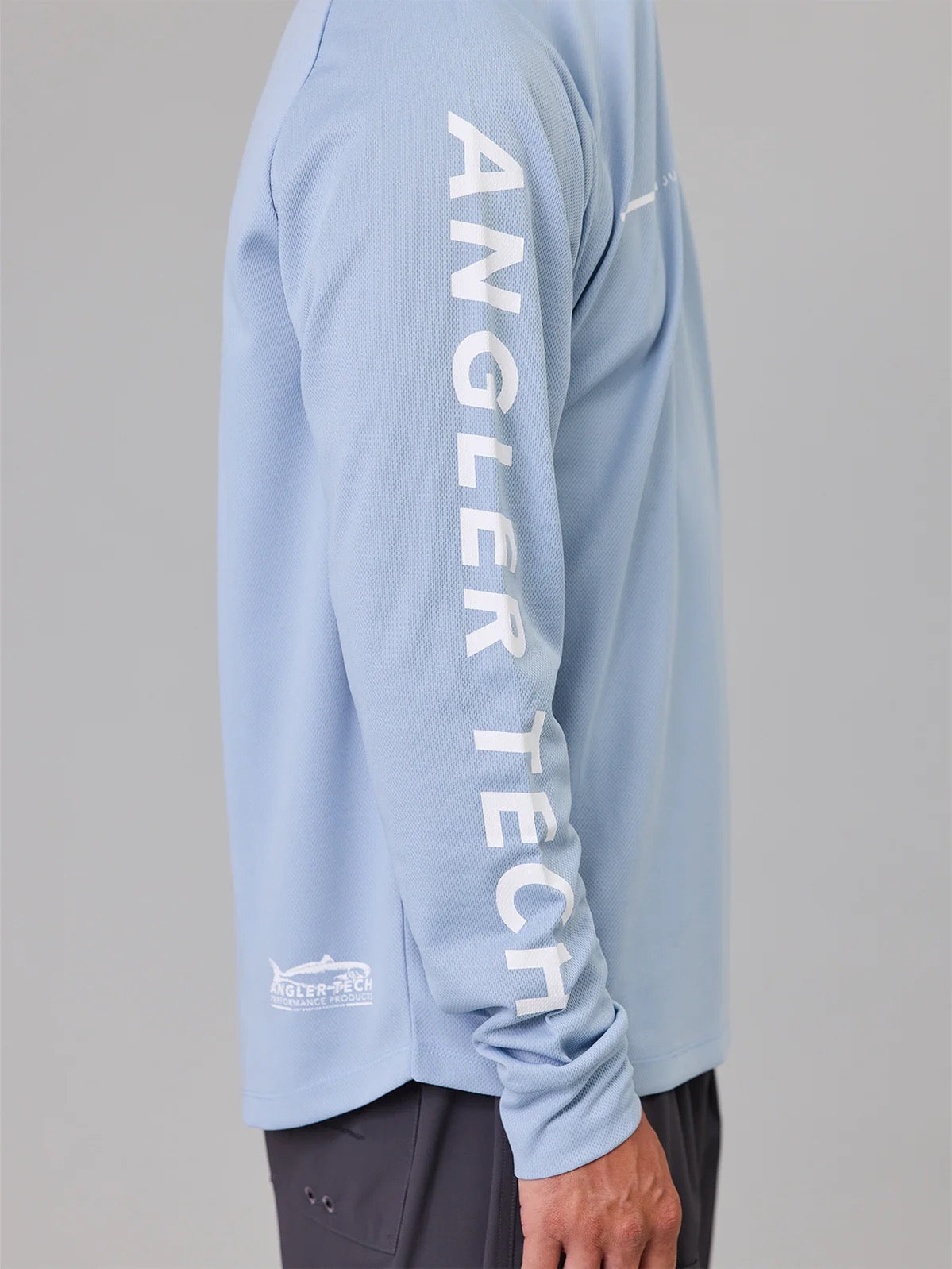 Just Another Fisherman Angler Tech UPF40 Hood Washed Blue