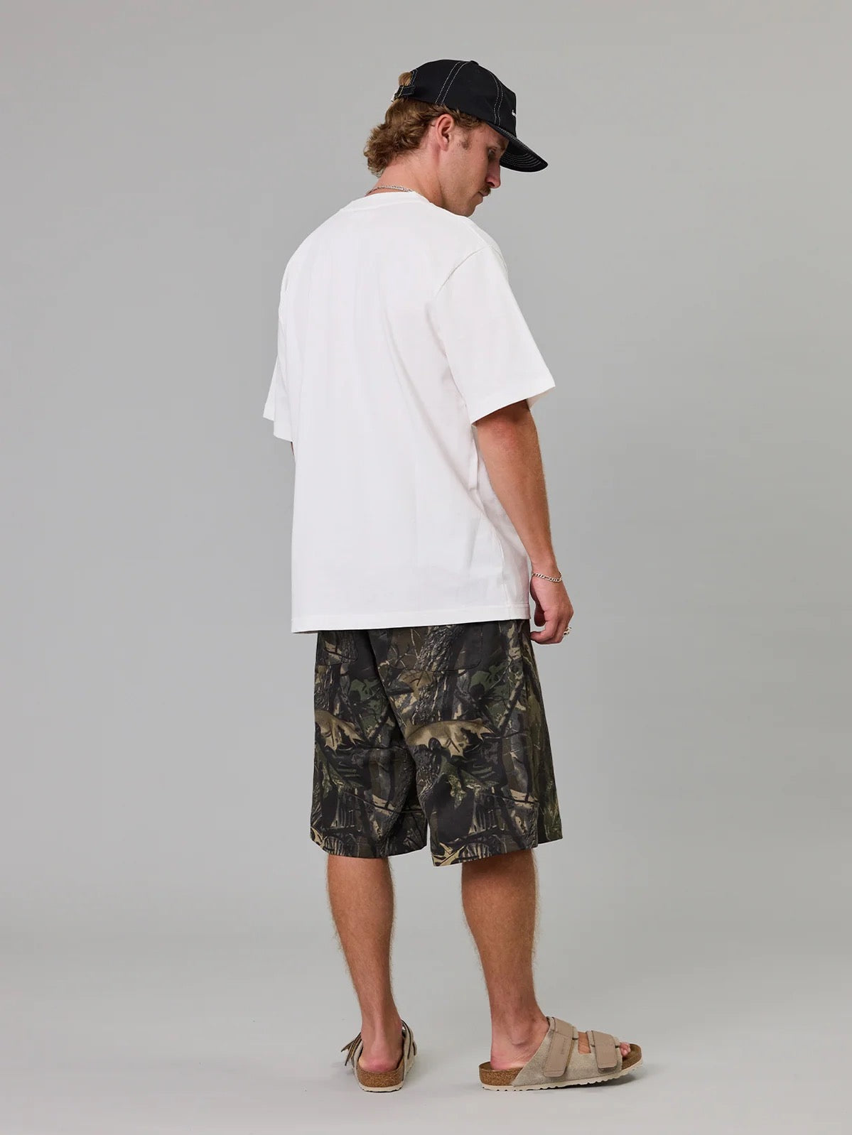 Just Another Fisherman Script Heavy Shore Tee White