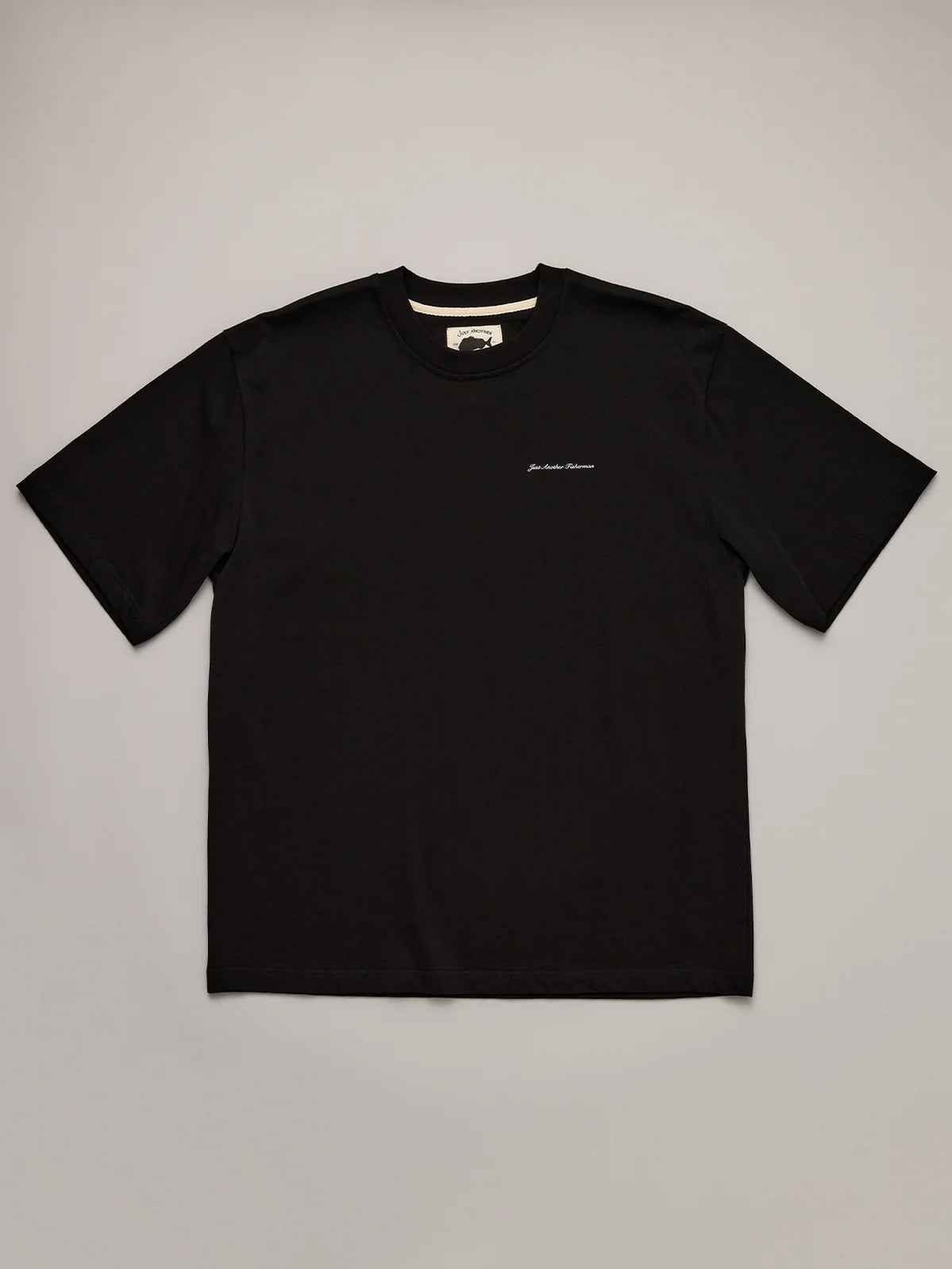 Just Another Fisherman Script Heavy Shore Tee Black