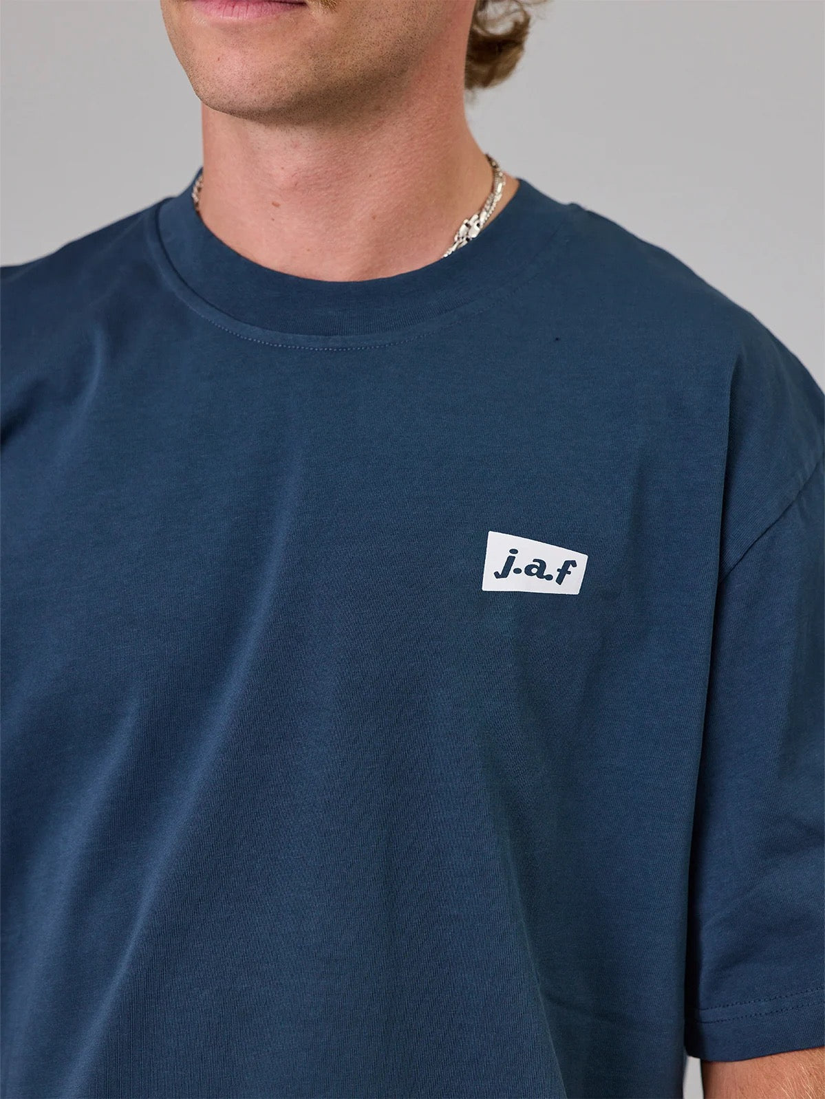 Just Another Fisherman Apologies Heavy Shore Tee Navy
