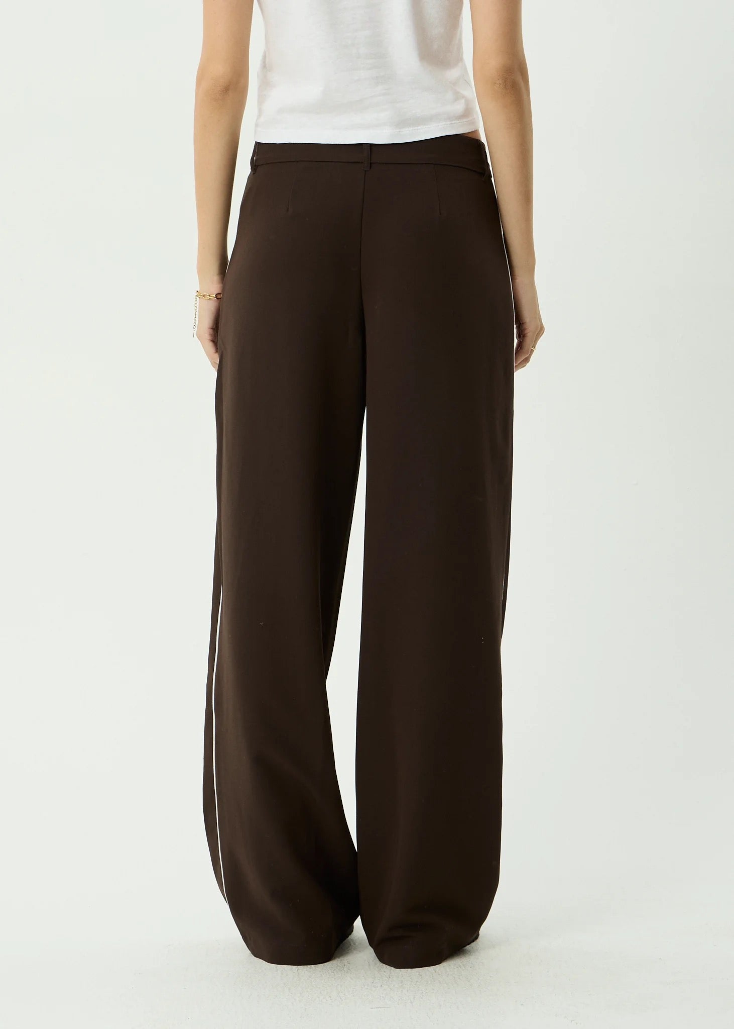 Afends Dita Low Rise Trouser - Coffee