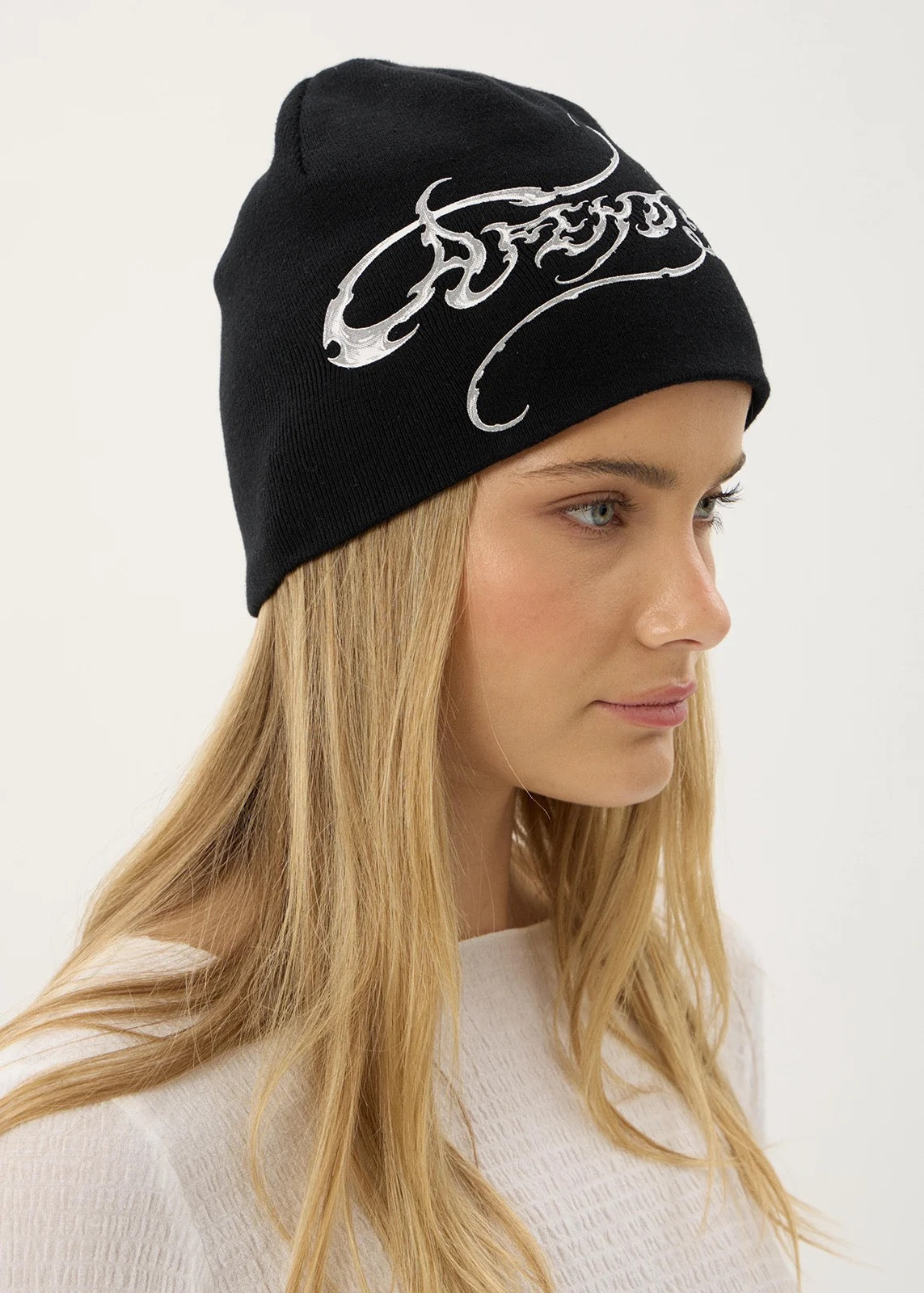 Afends Razor Skull Beanie - Black
