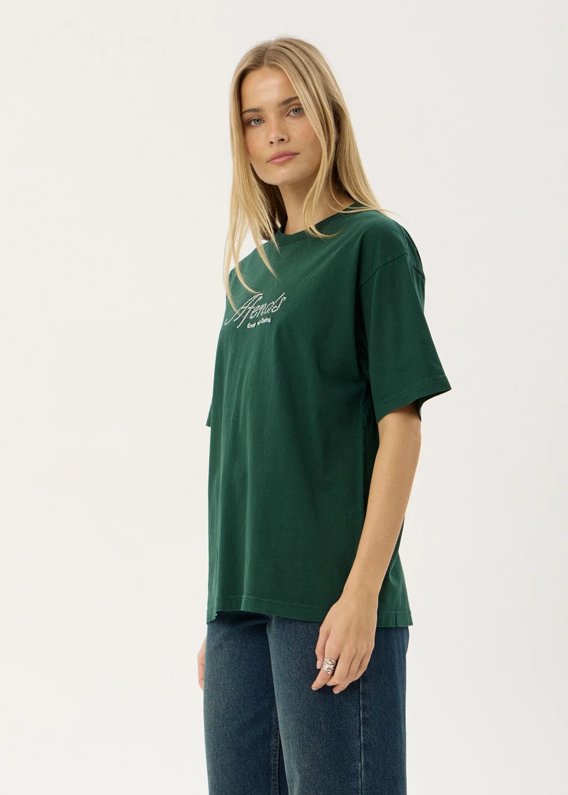 Afends Horoscope Boxy Tee - Washed Pine