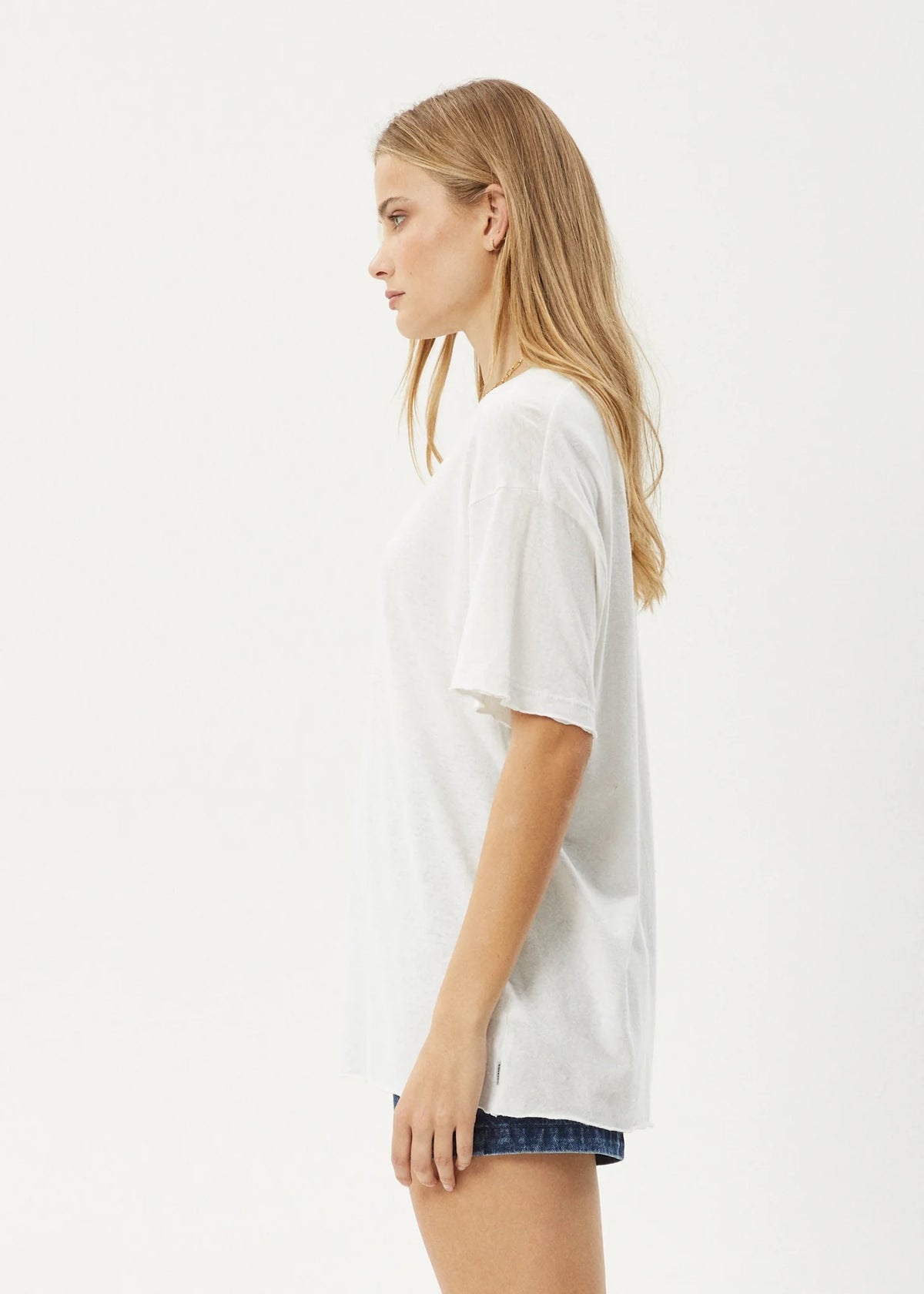 Afends Slay Oversized Tee - White