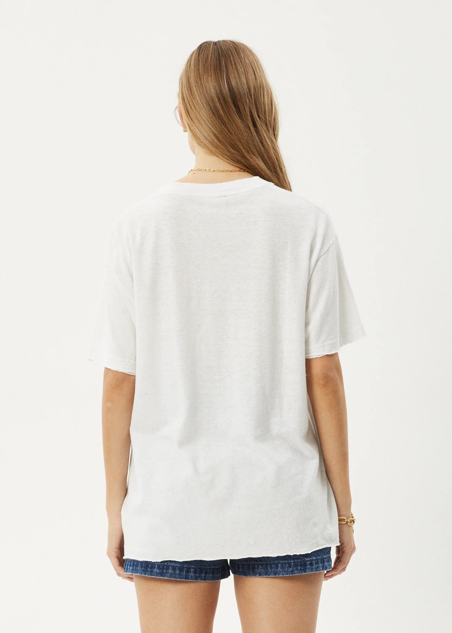 Afends Slay Oversized Tee - White