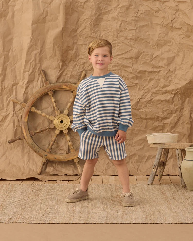Rylee + Cru Relaxed Short Marine Stripe