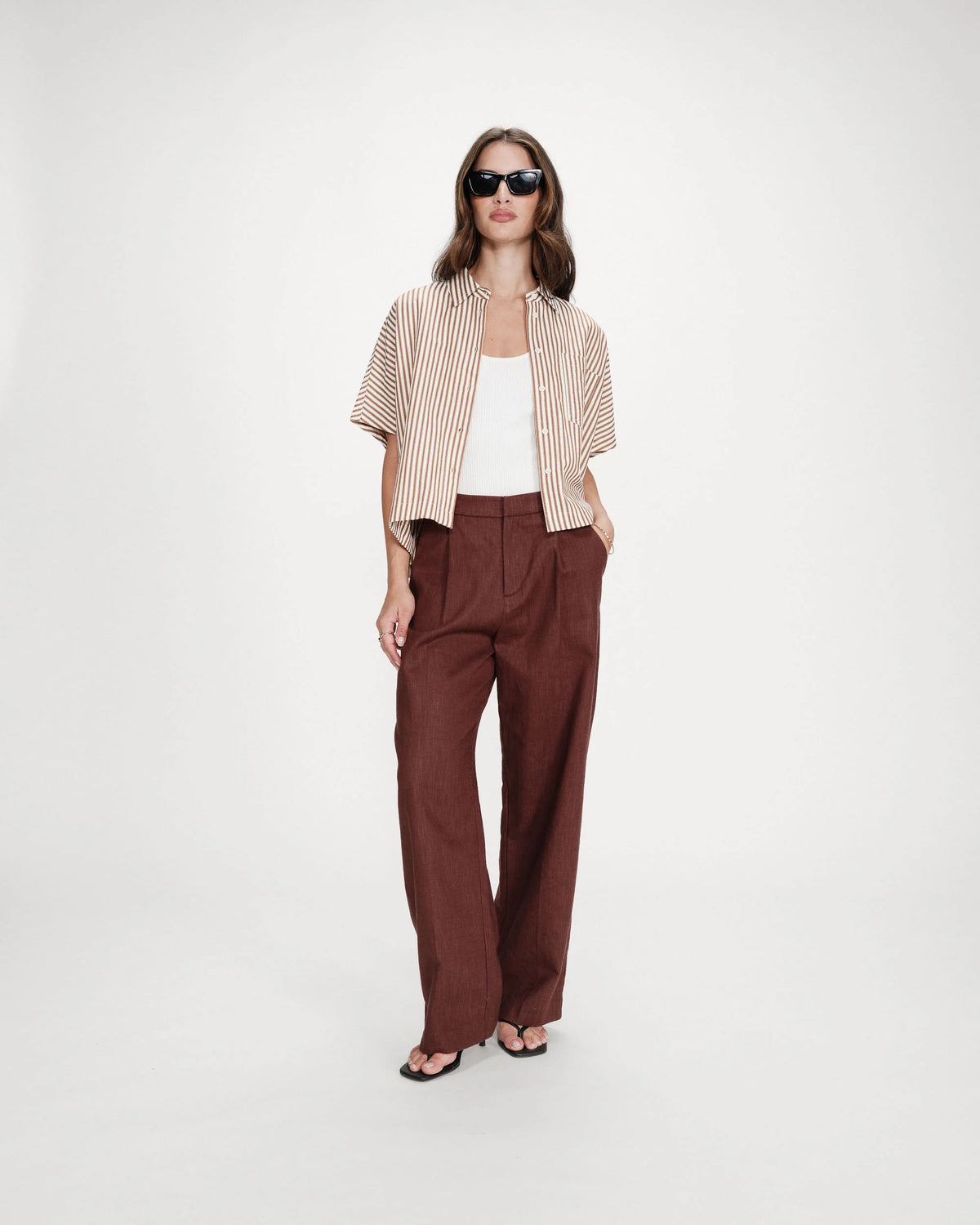 Grace & Mila Vercia Shirt Mocha