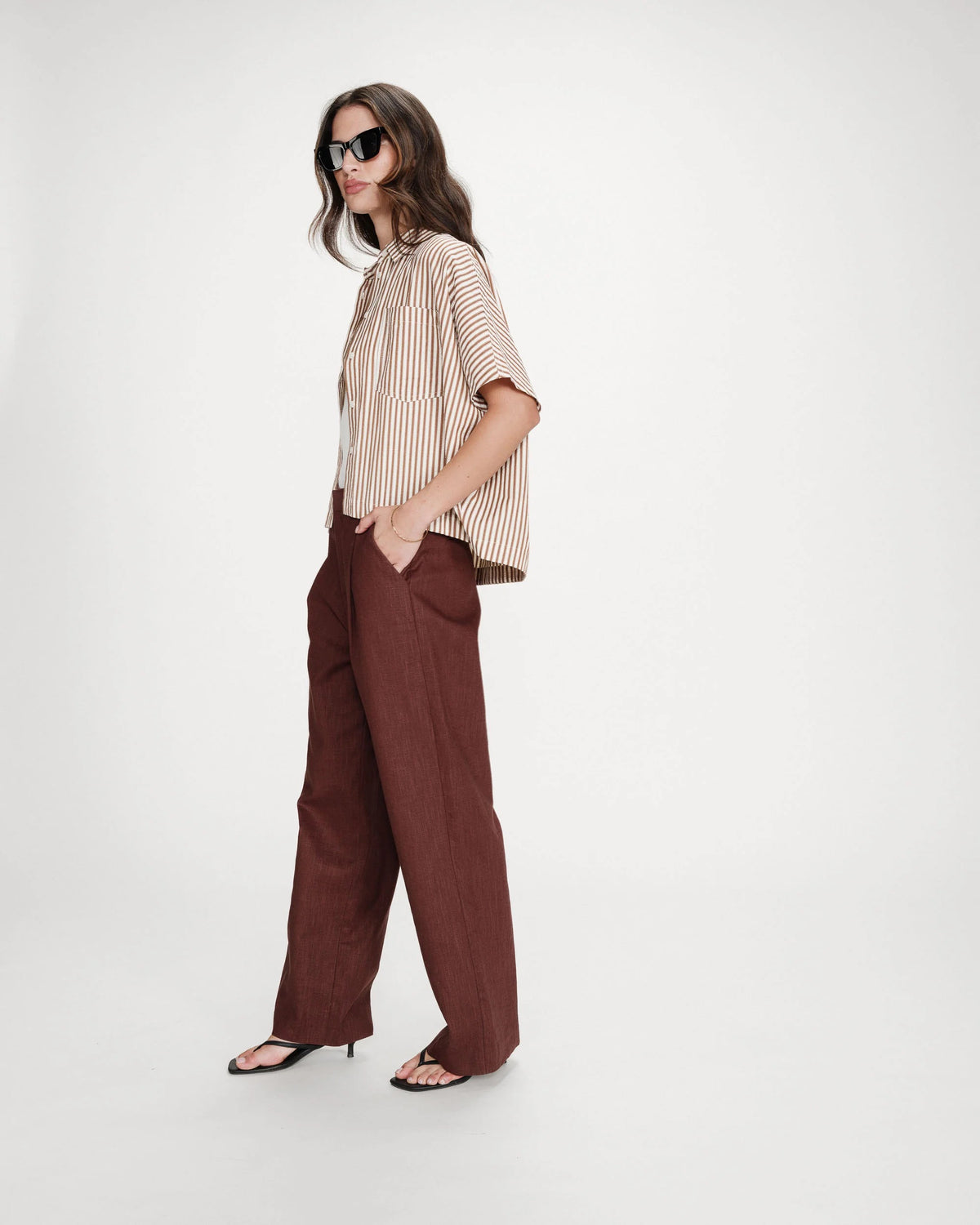 Grace & Mila Vercia Shirt Mocha