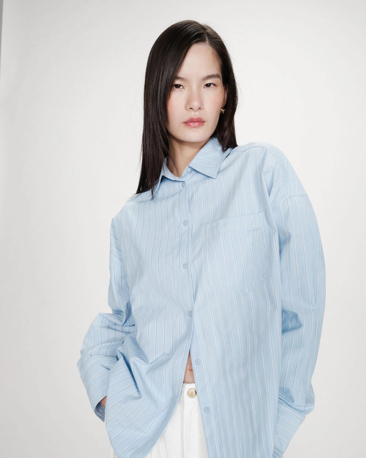 Grace & Mila Valerie Shirt Cornflower Blue