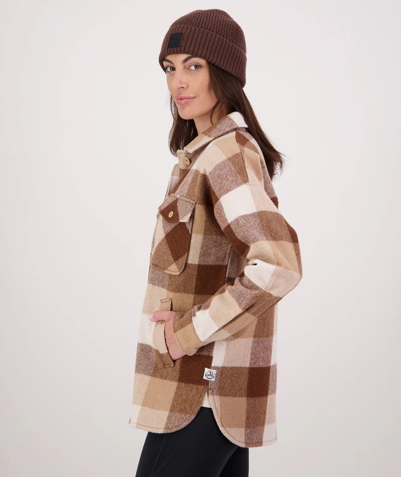 Swanndri Montana Check Anchorage V3 Womens Wool Shacket