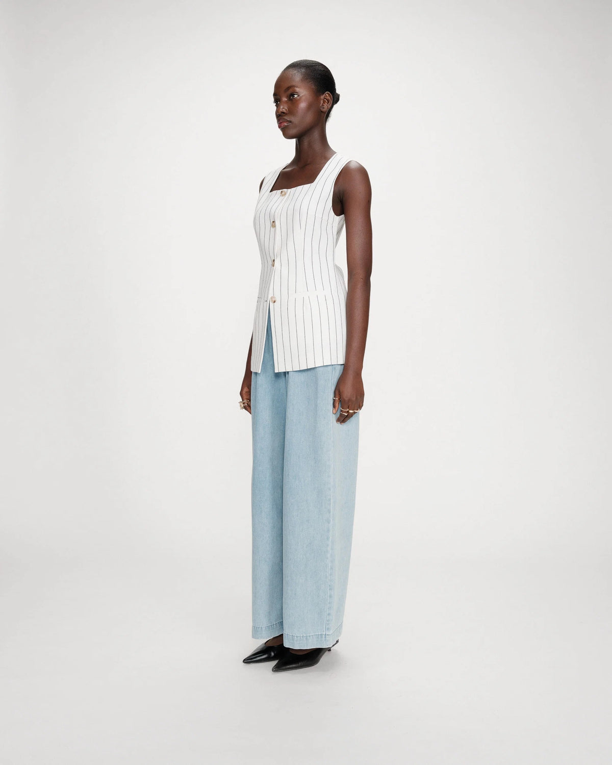 Grace & Mila Vic Jacket White(White)