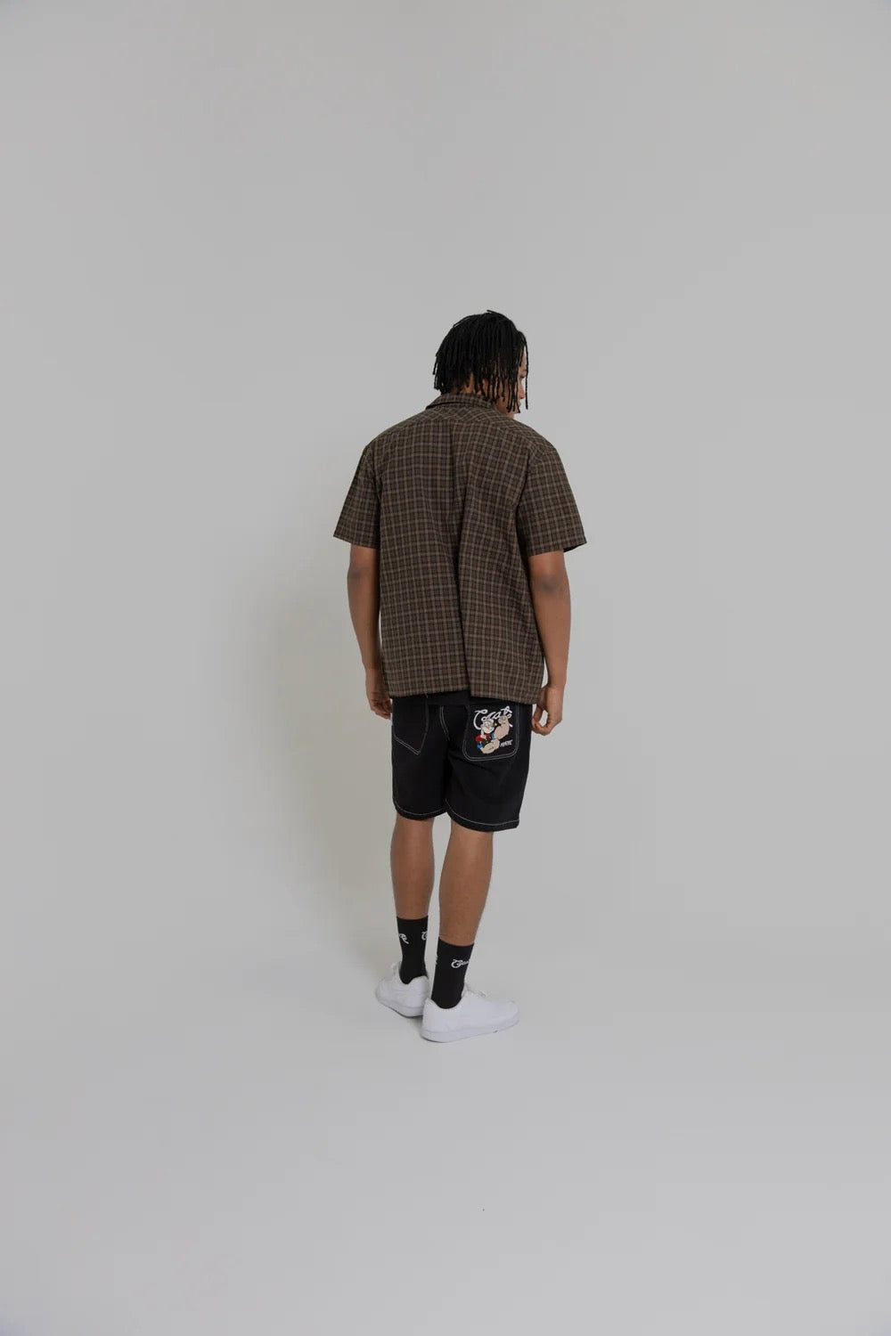 Crate X Popeye Denim Shorts Black