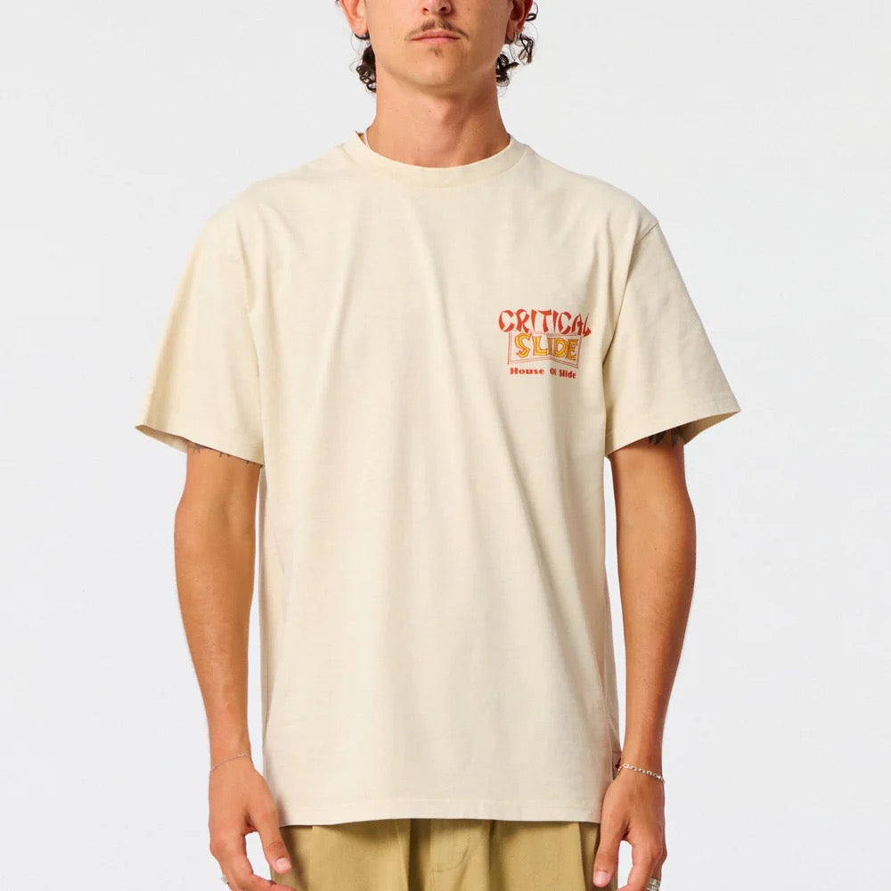 Critical Slide Matchbox Tee Ecru