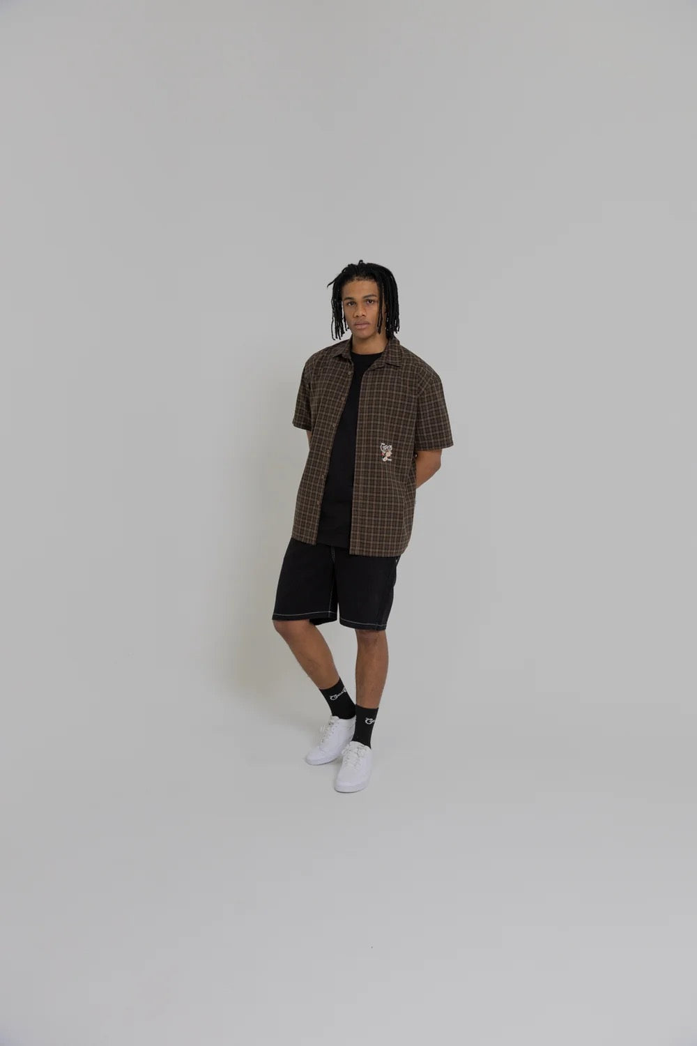 Crate X Popeye Denim Shorts Black