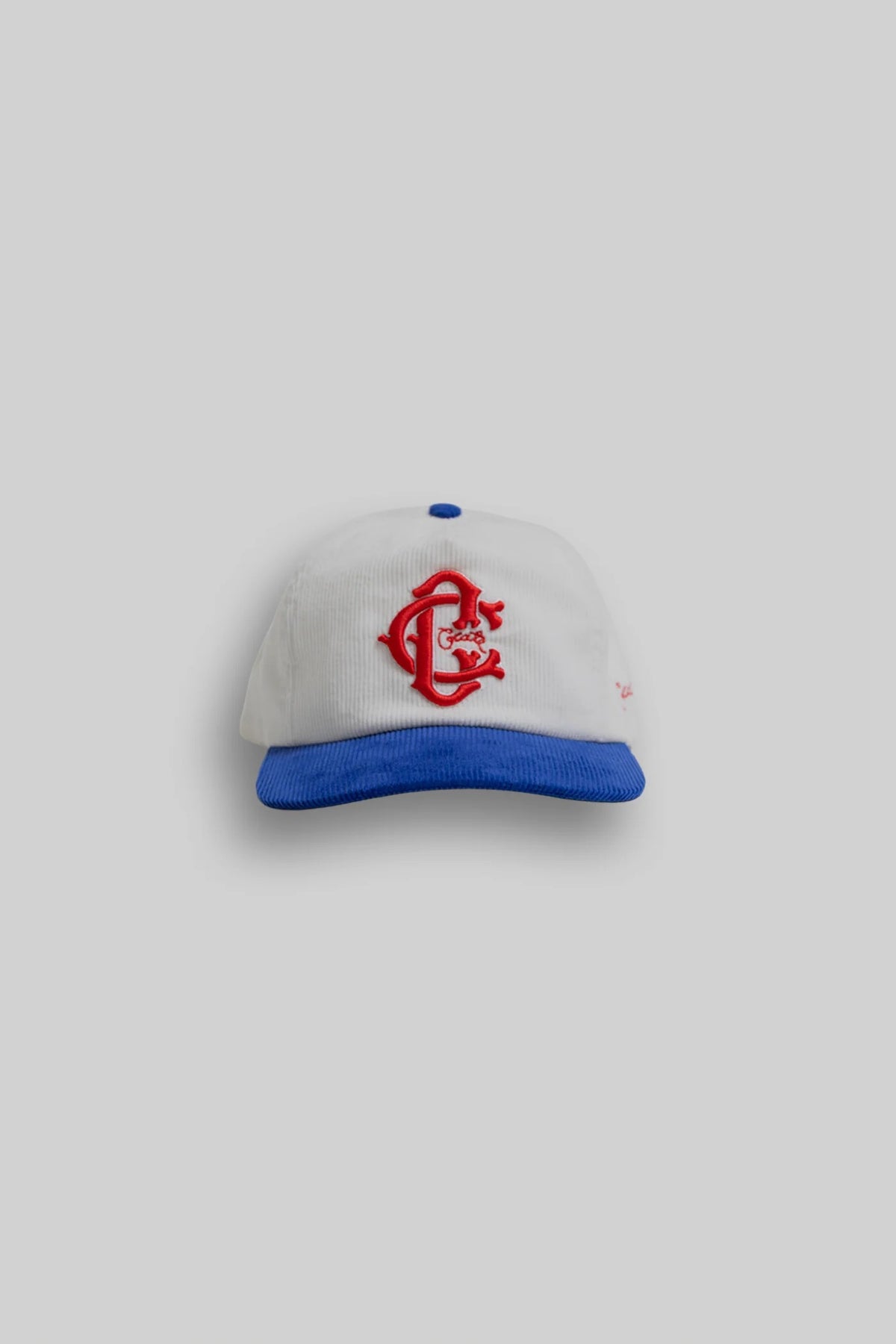 Crate Monogram Cord Snapback White/Blue