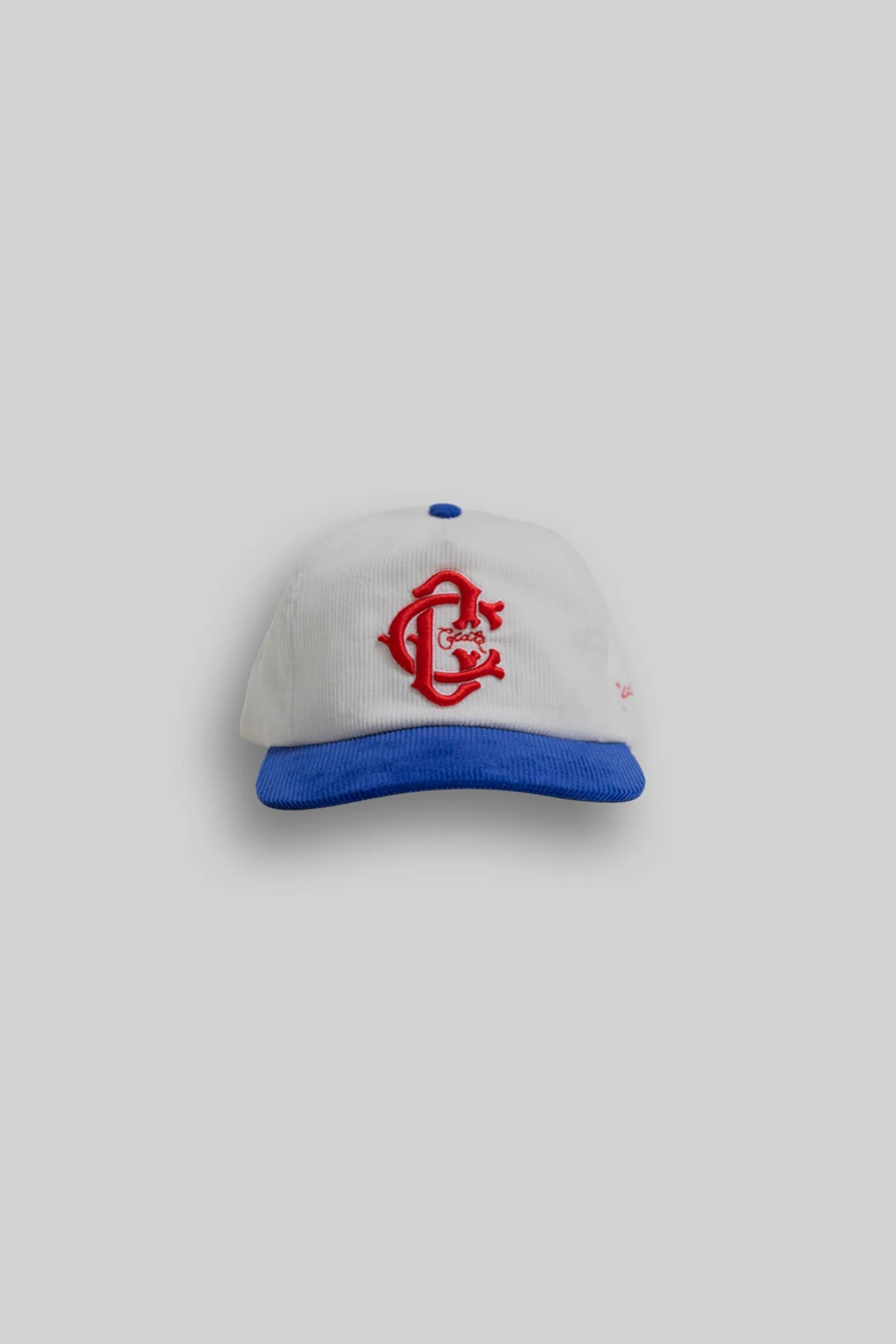 Crate Monogram Cord Snapback White/Blue