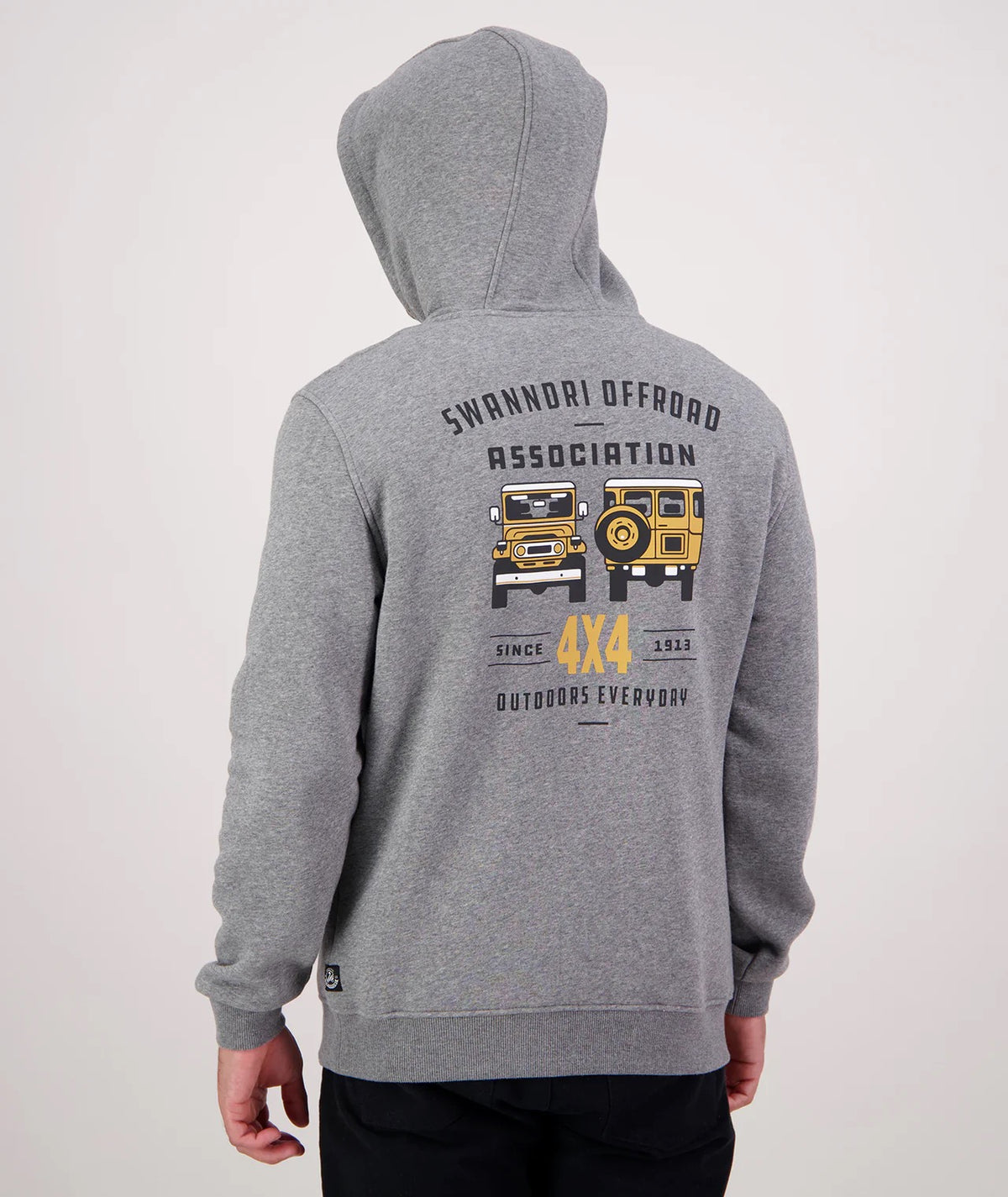 Swanndri 4X4 Association Mens Hoodie Grey Marle