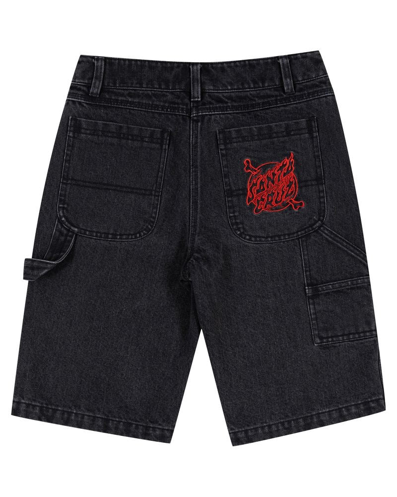 Santa Cruz Youth Crossbone Dot Mono Jean Short