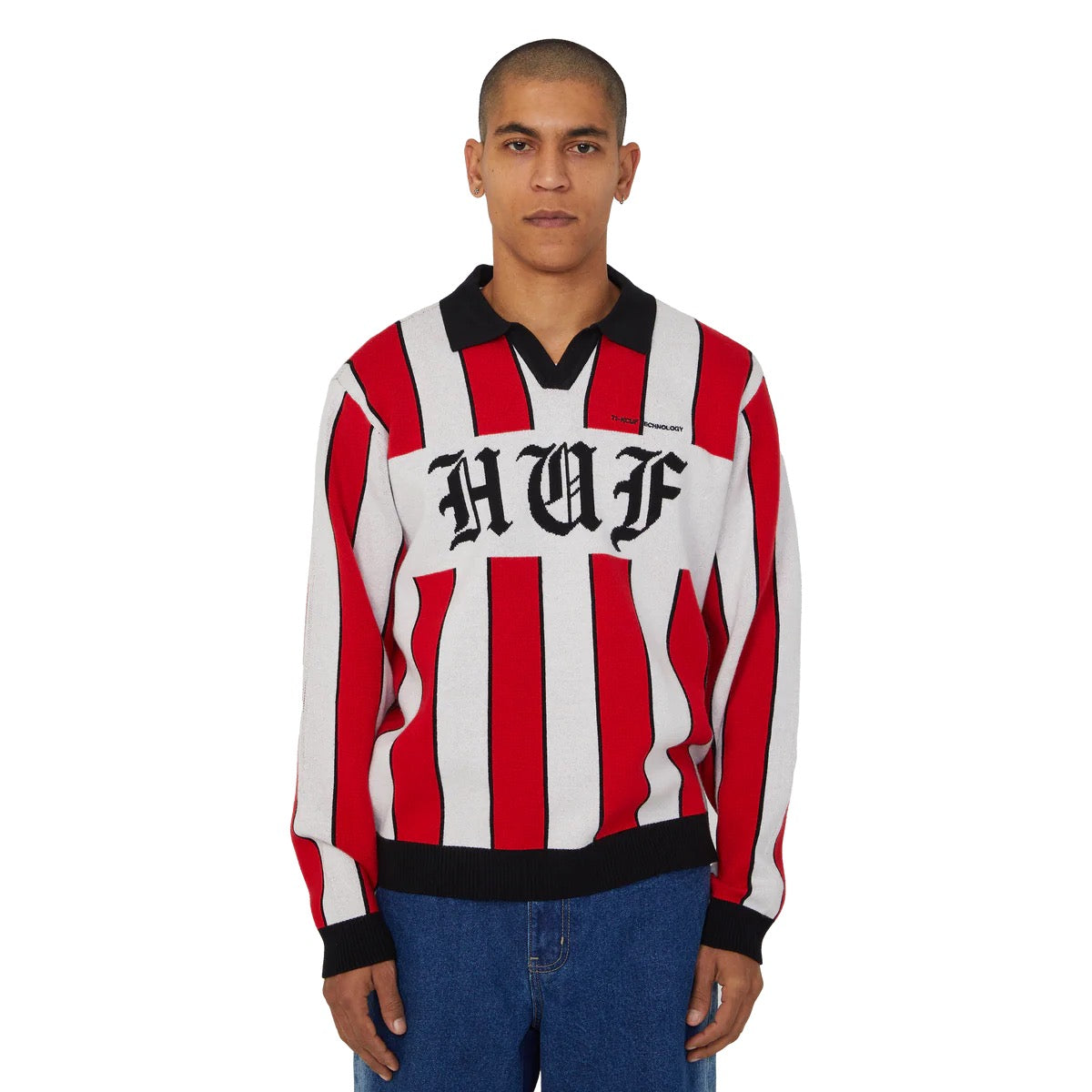 HUF Midfield Jersey Sweater Red
