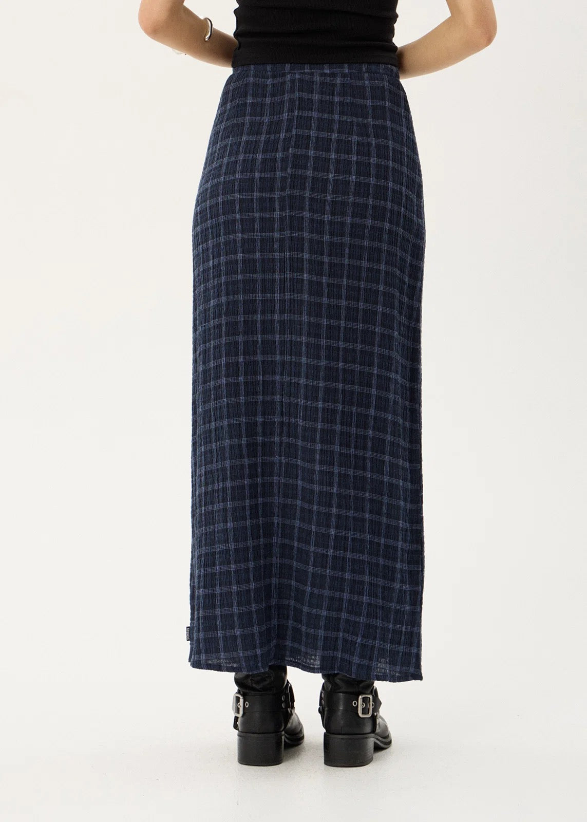 Afends Lita Thea Hemp Seersucker Maxi Skirt