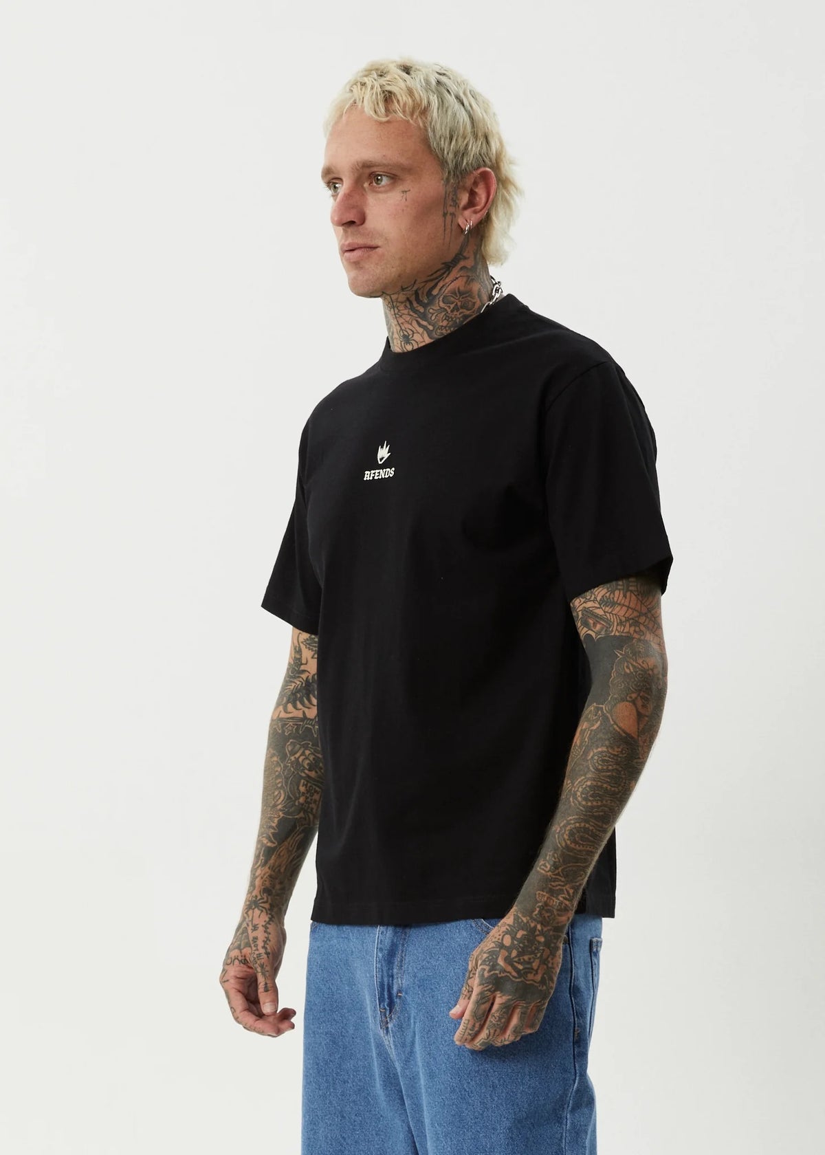 Afends Burnin Retro Tee Black