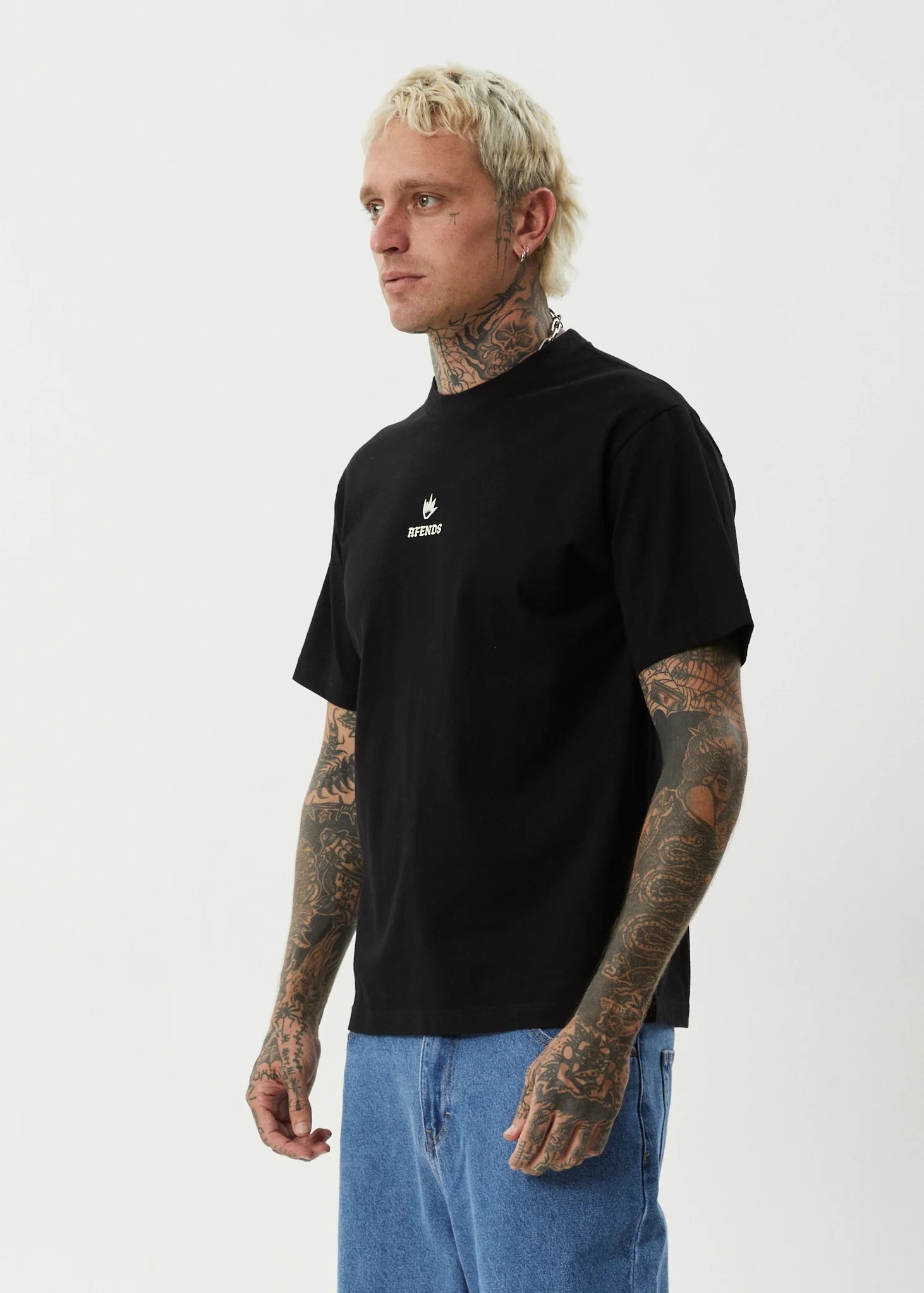 Afends Burnin Retro Tee Black