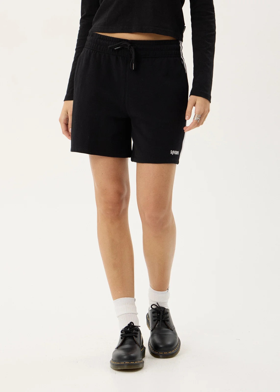 Afends Katelyn Recycled Fleece Short Black