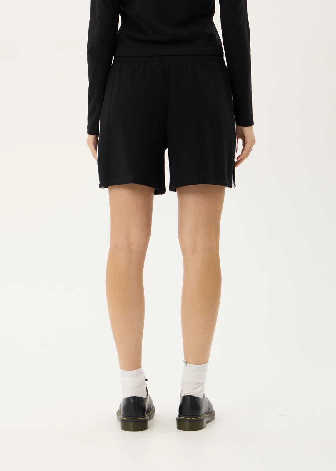Afends Katelyn Recycled Fleece Short Black
