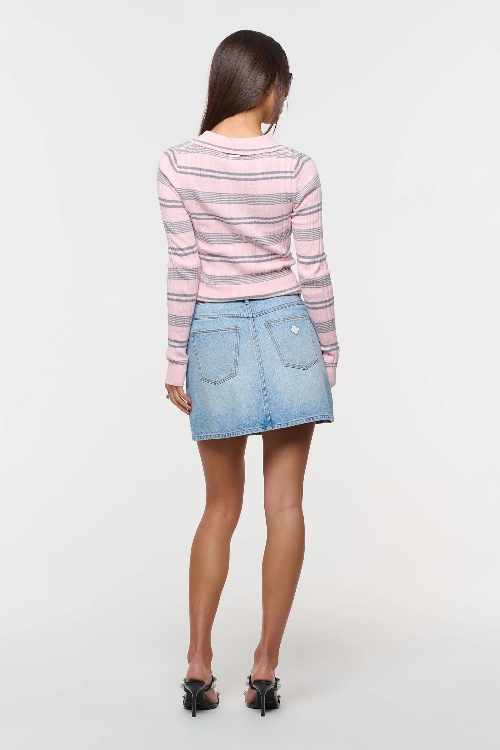 Abrand Kitten LS Polo Pink