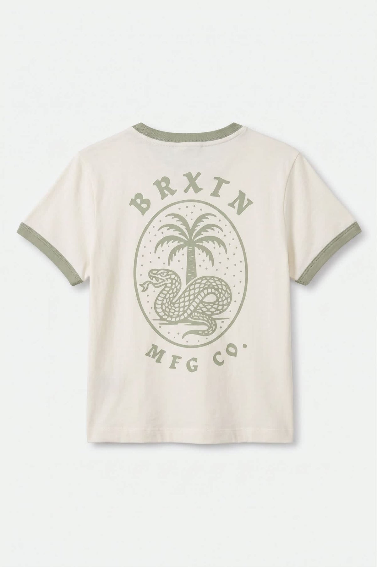 Brixton Serpent Baby Tee White/Desert Sand