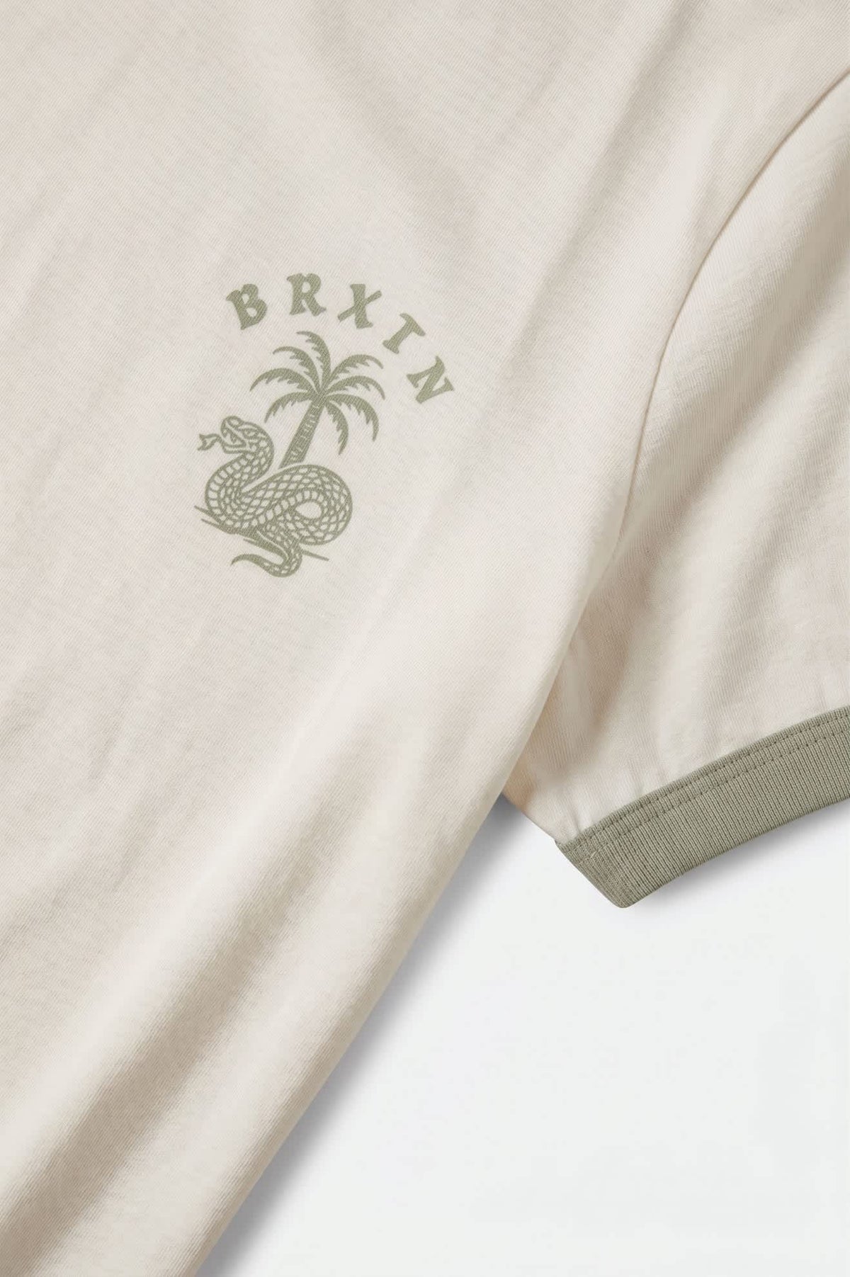 Brixton Serpent Baby Tee White/Desert Sand