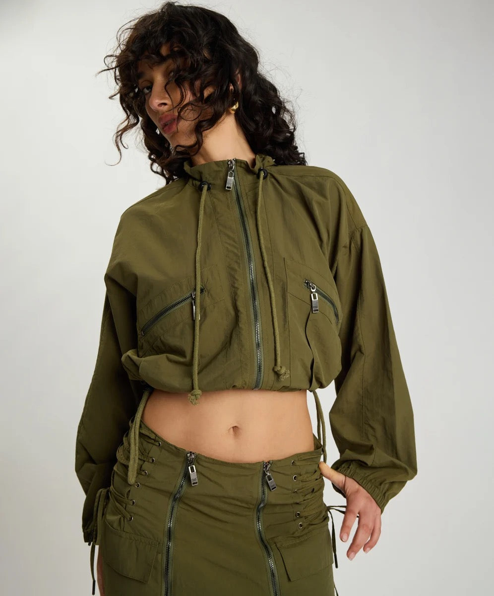 One Teaspoon Drift Utility Jacket Khaki