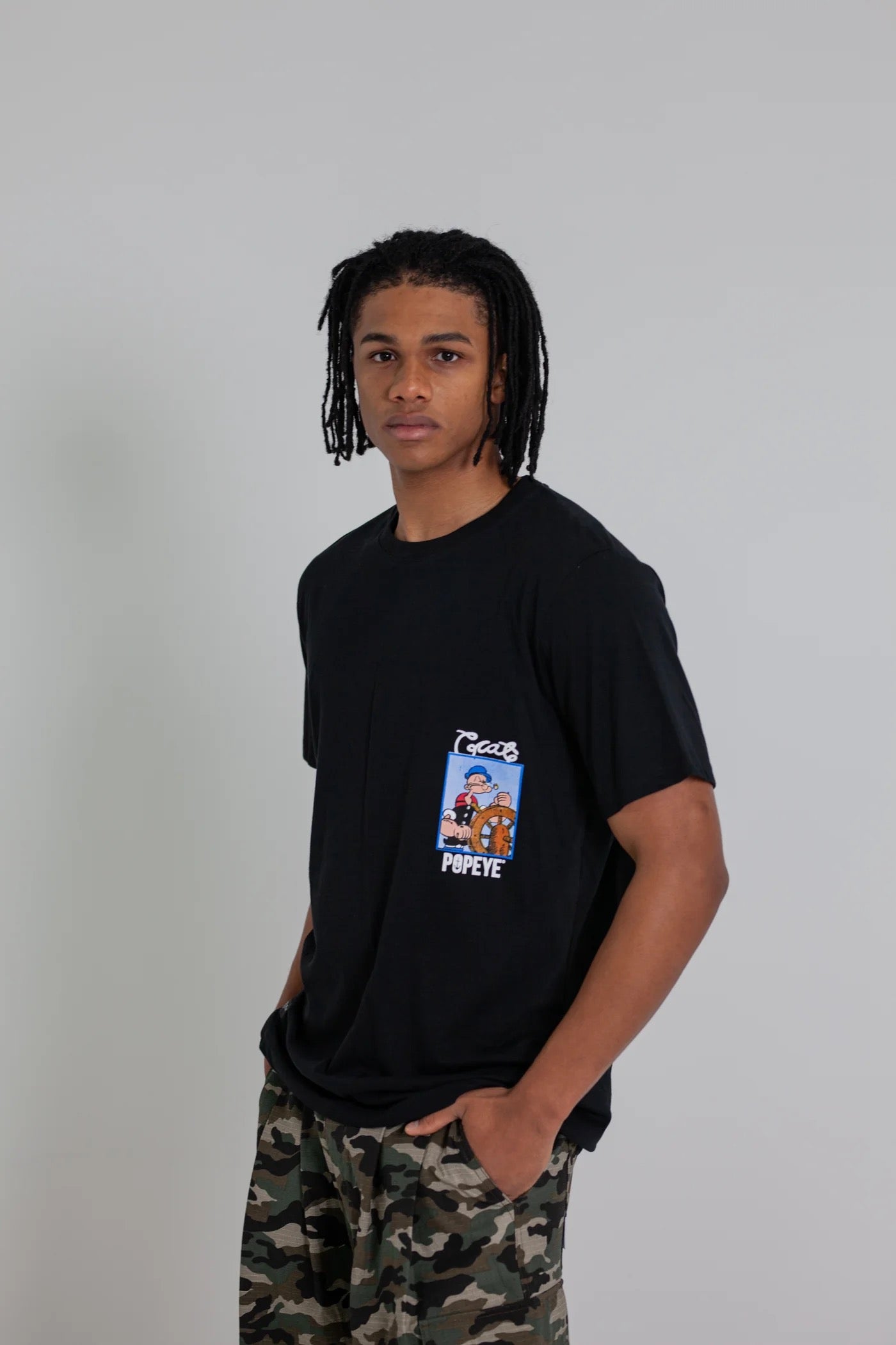 Crate X Popeye Captain T-Shirt Black