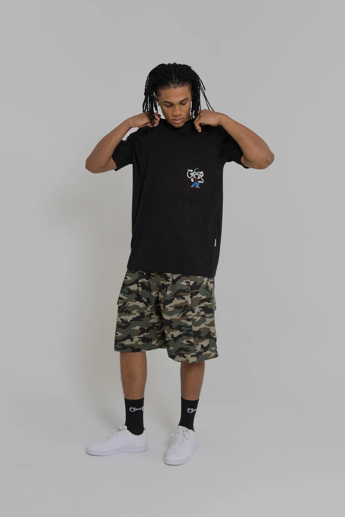 Crate X Popeye Spinach T-Shirt Black
