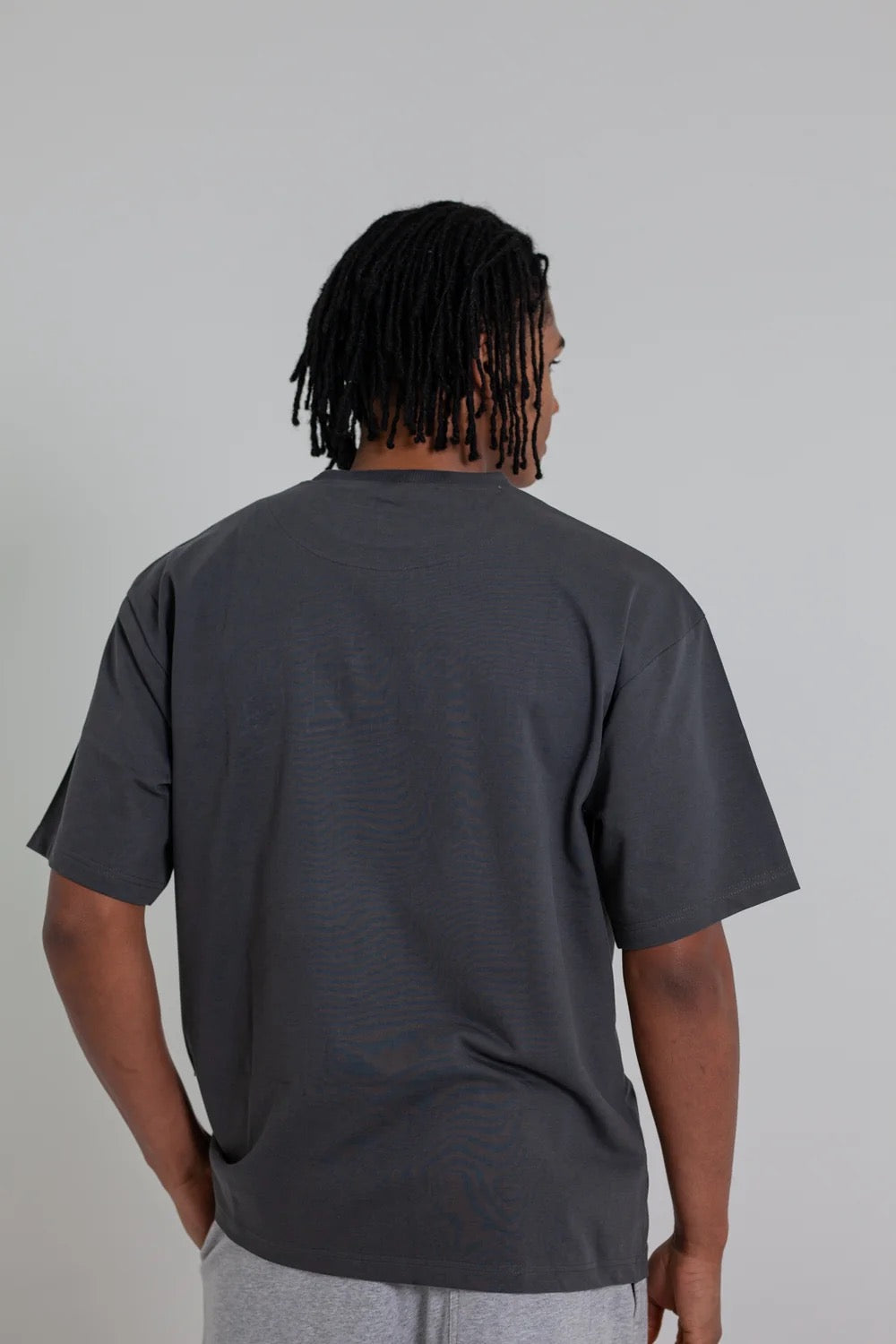 Crate Varsity Box Fit T-Shirt Charcoal/Tree Camo