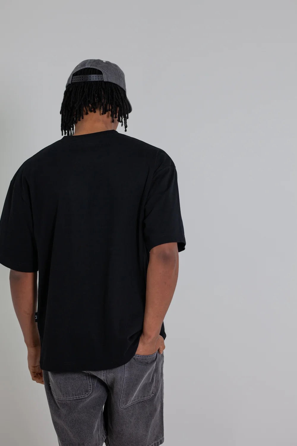 Crate Varsity Box Fit T-Shirt Black/Tree Camo
