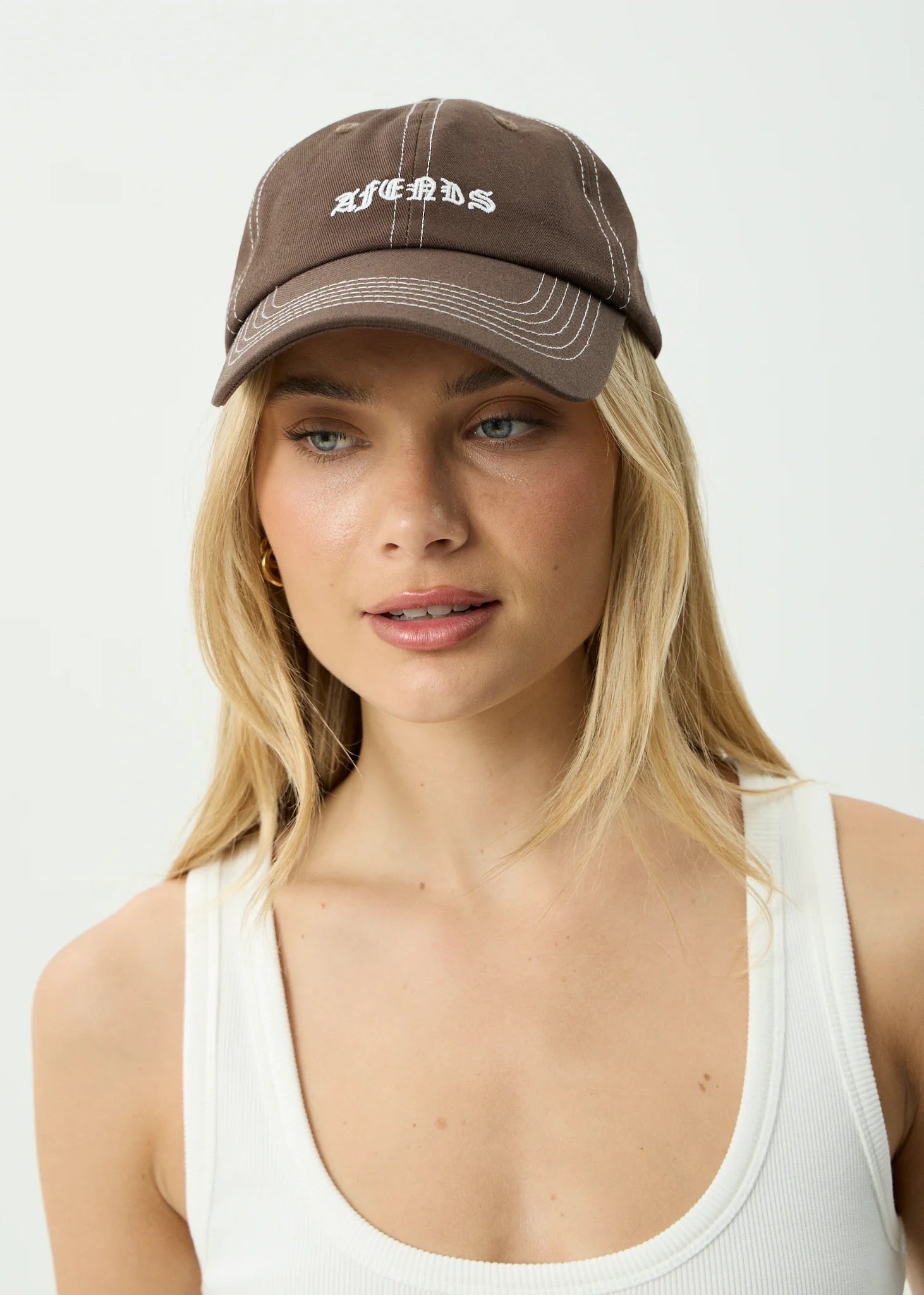 Afends Breathe Six Panel Cap Coffee