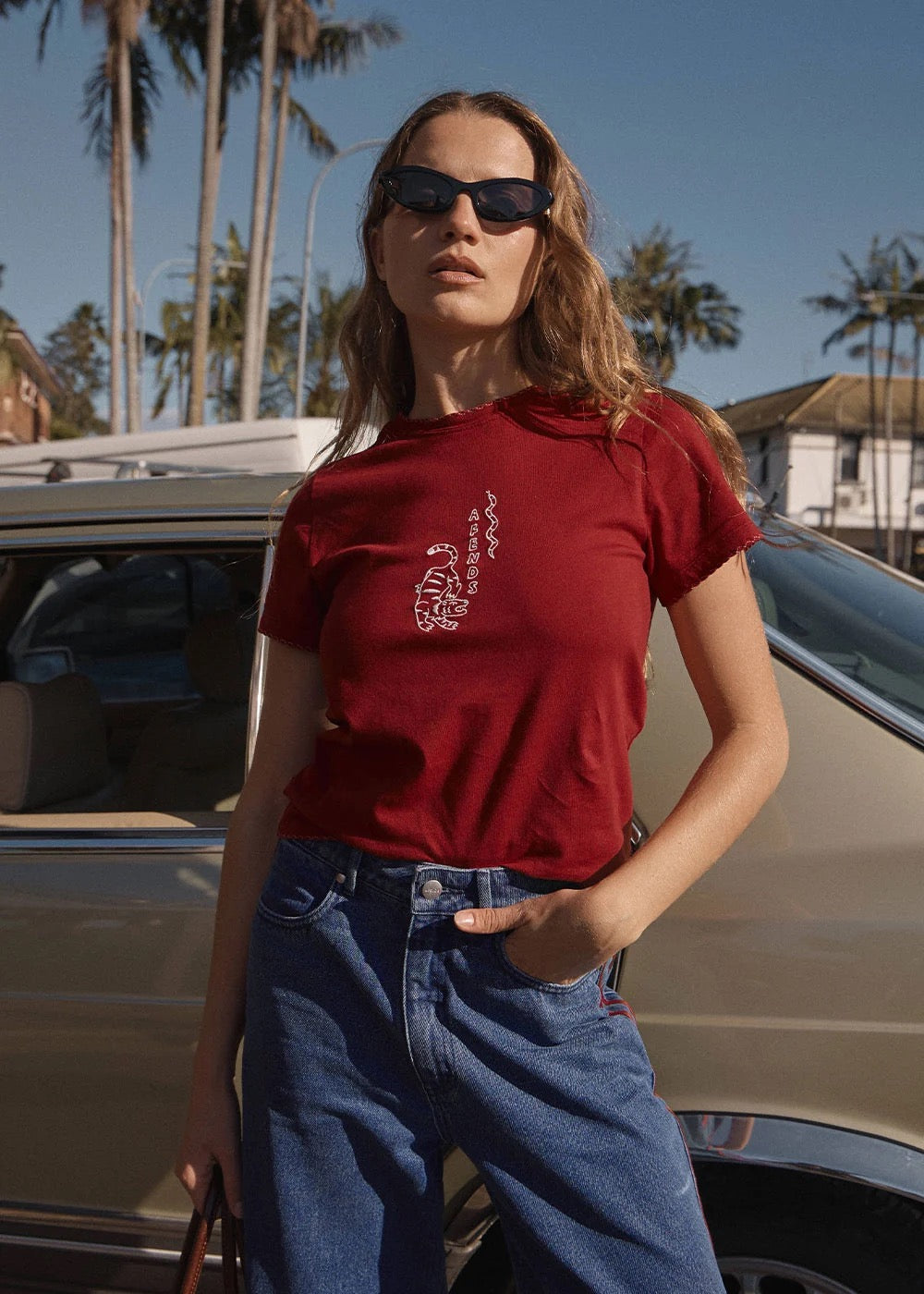 Afends Real Life Regular Tee - Vintage Ketchup