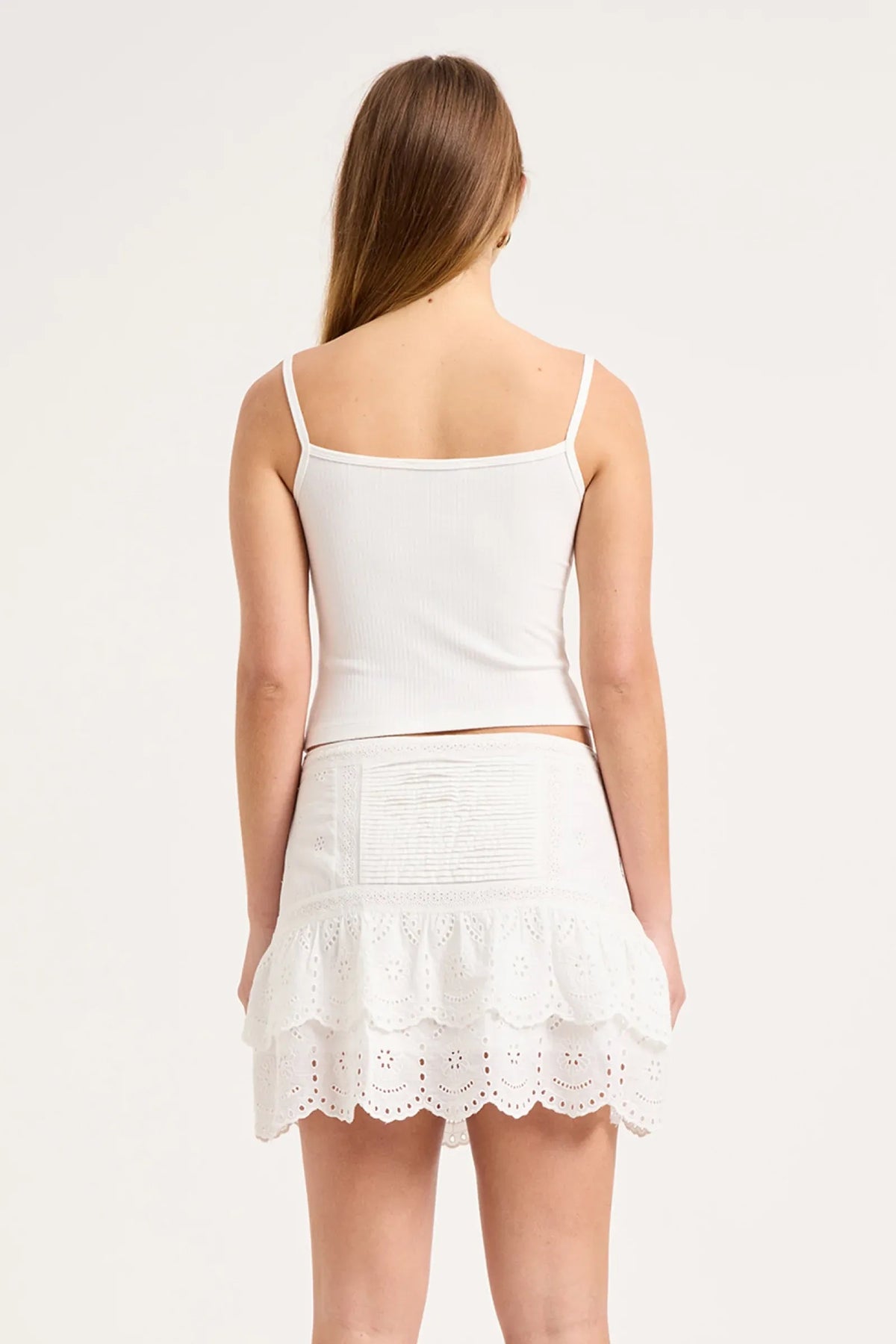Rollas Darling Rhythm Mini Skirt White