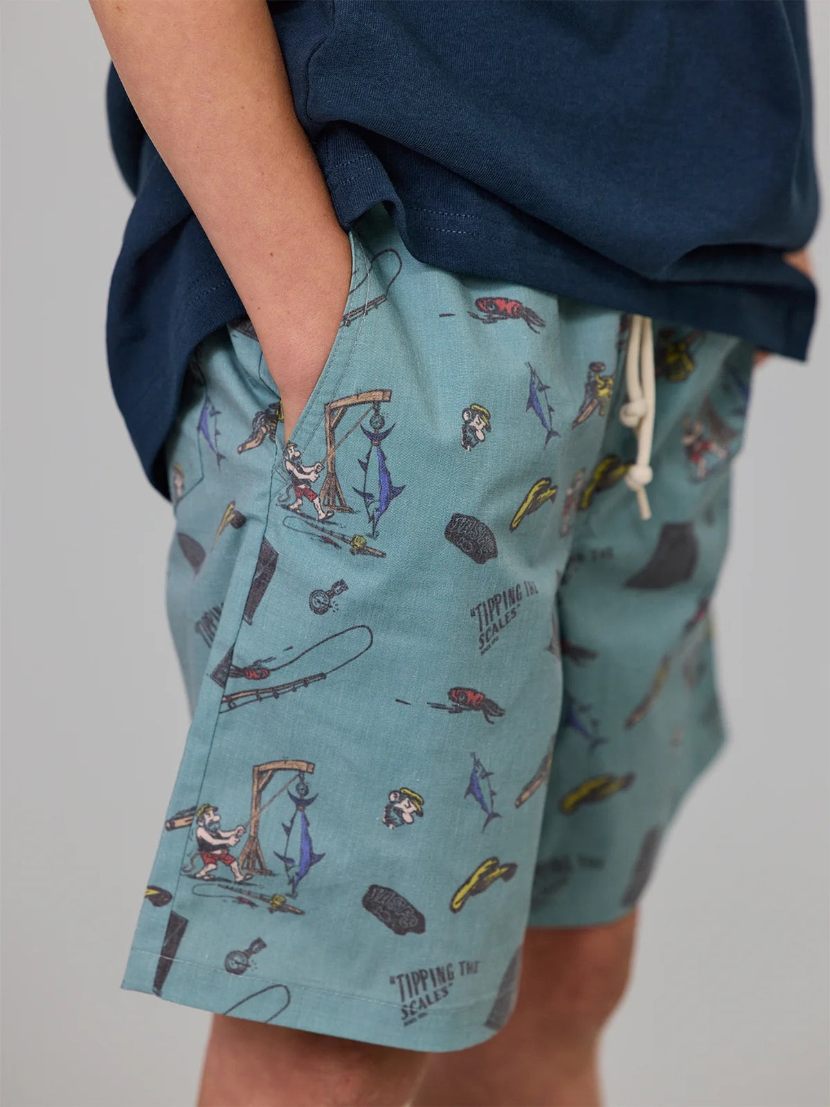 Just Another Fisherman Mini Tipping The Scales Shorts Green