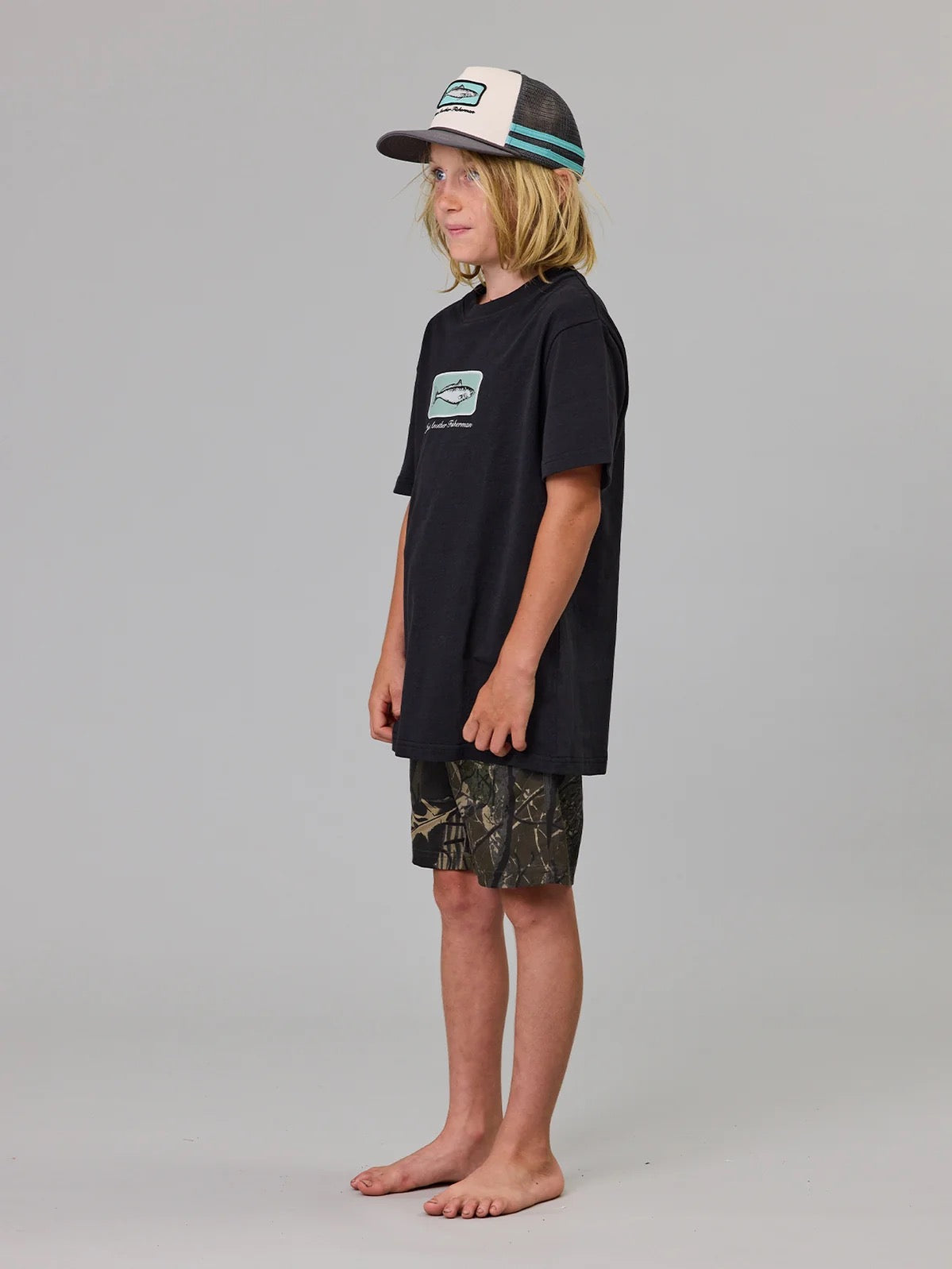 Just Another Fisherman Mini Kahawai Tee Black