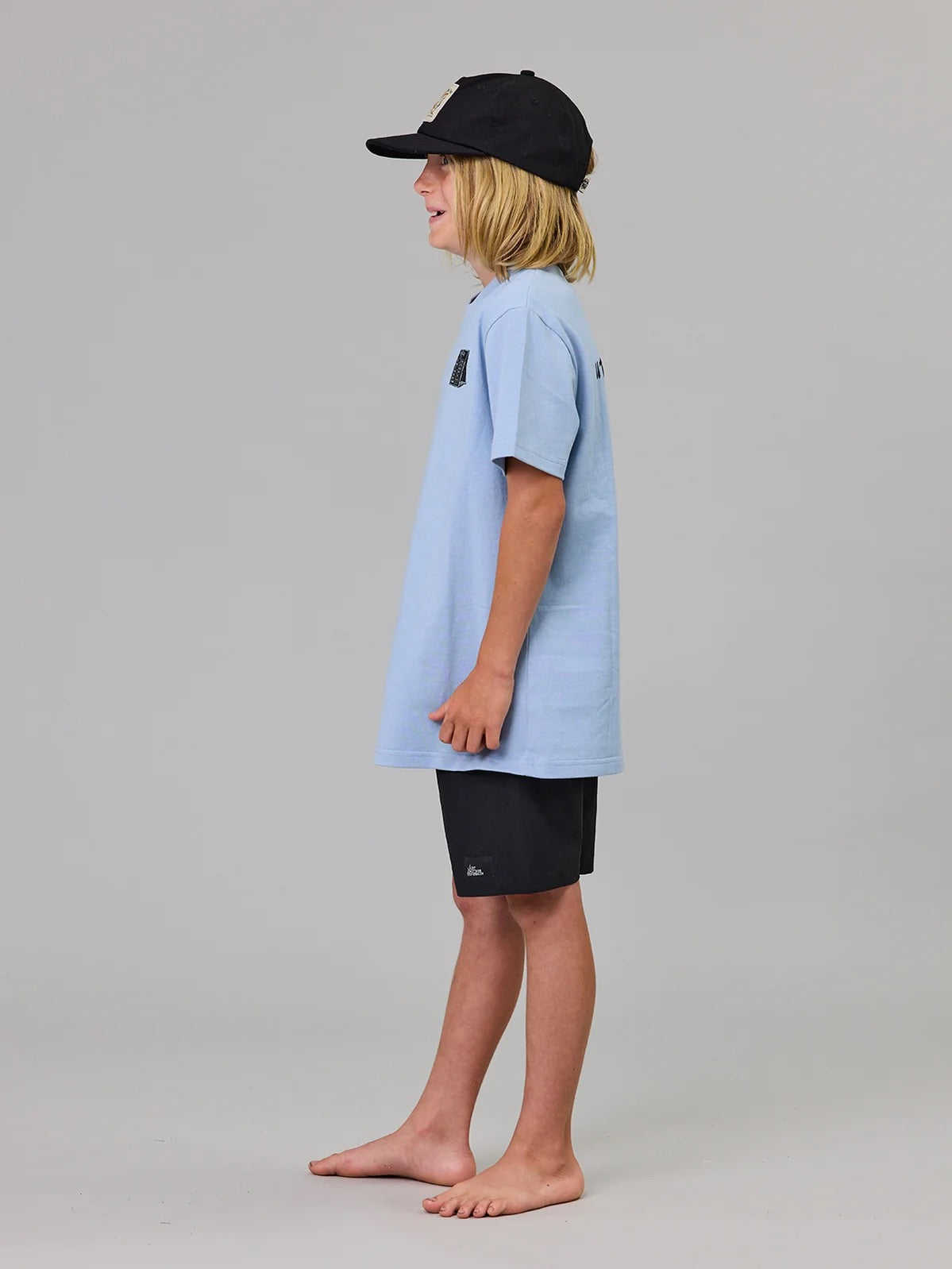 Just Another Fisherman Mini Tipping The Scales Tee Washed Blue