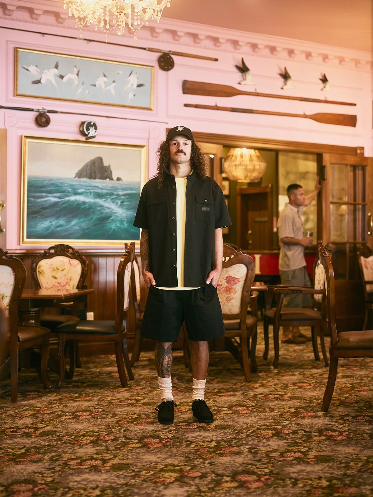 Just Another Fisherman Herring Shorts- Black