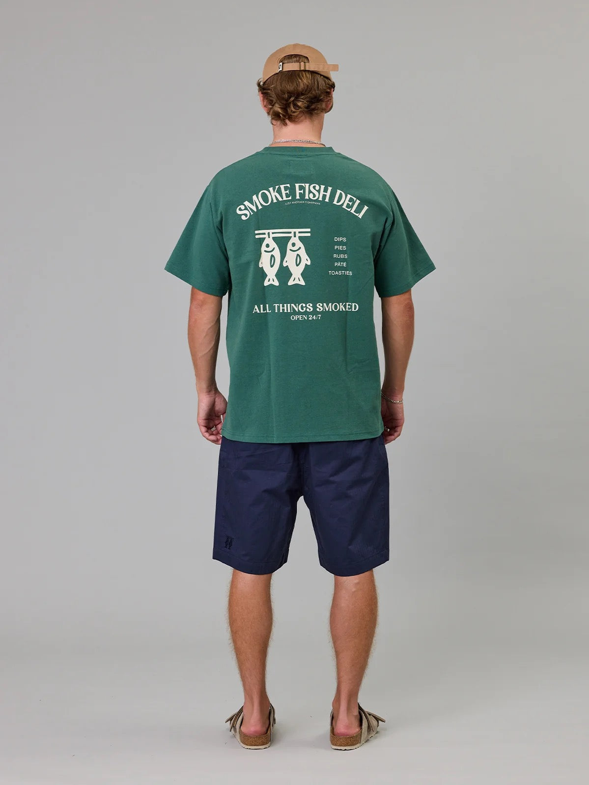 Just Another Fisherman Smoke Deli Sea Tee- Dusk Pine